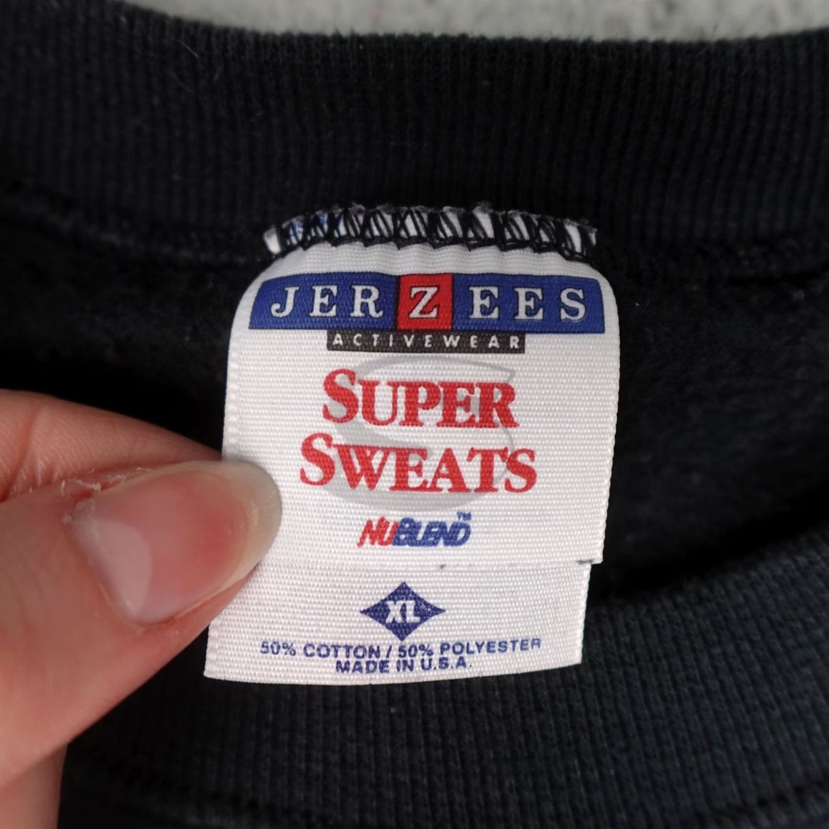Jerzees VINTAGE JERZEES Shirt Mens XL Black WIBC Indy Sweatshirt Championship Tournament USA Size US XL / EU 56 / 4 - 2 Thumbnail