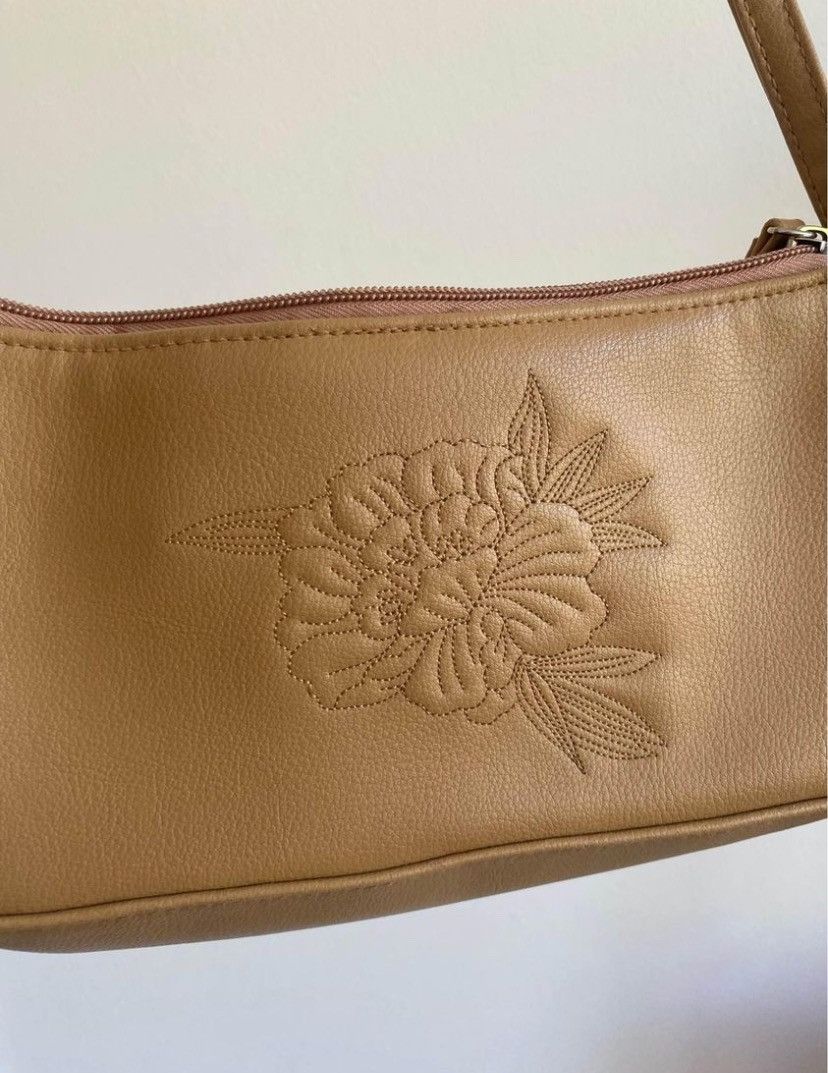 Vintage Vintage flower shoulder bag beige Size ONE SIZE - 1 Thumbnail