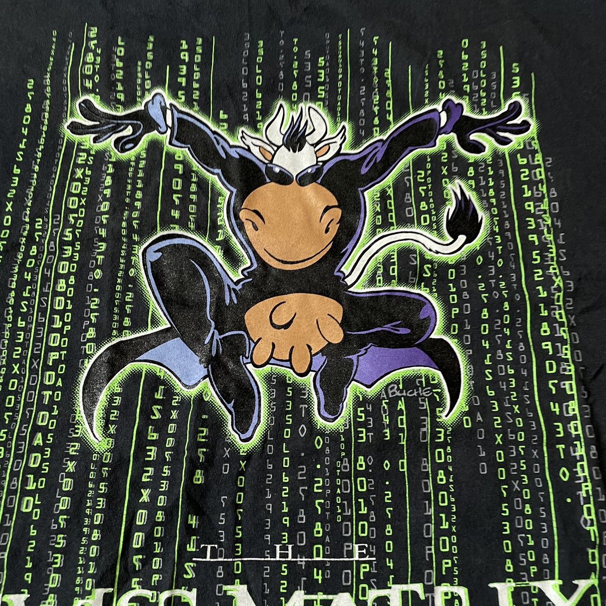 Vintage Vintage Y2K ADULT “ SWISS MATRIX COW HUMOR “ FUNNY TEE Size US L / EU 52-54 / 3 - 6 Thumbnail