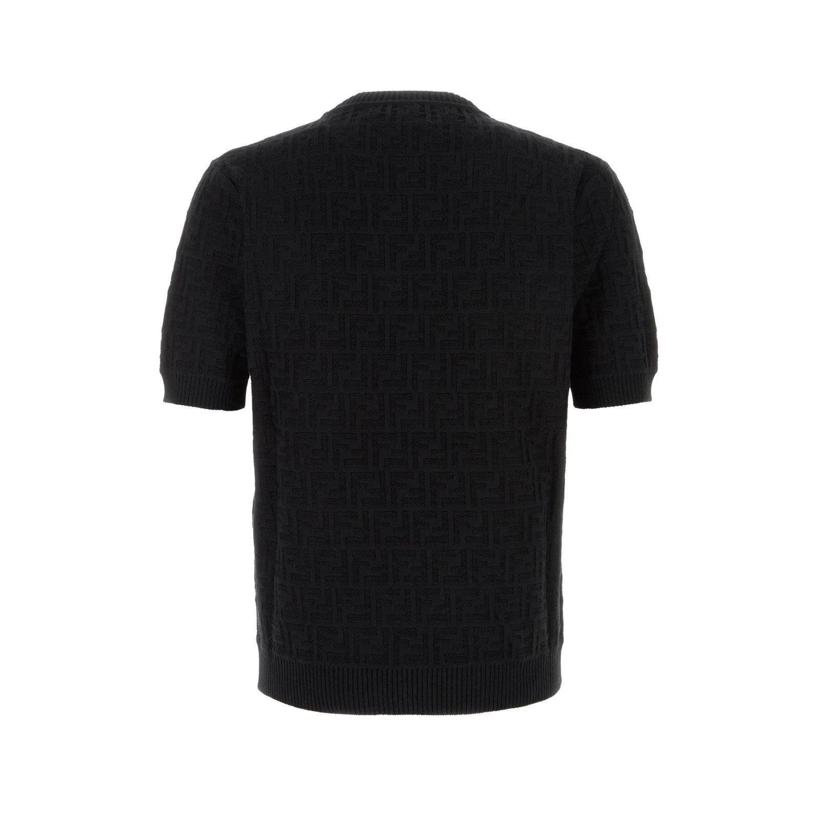 FENDI Black Cotton Sweater New )