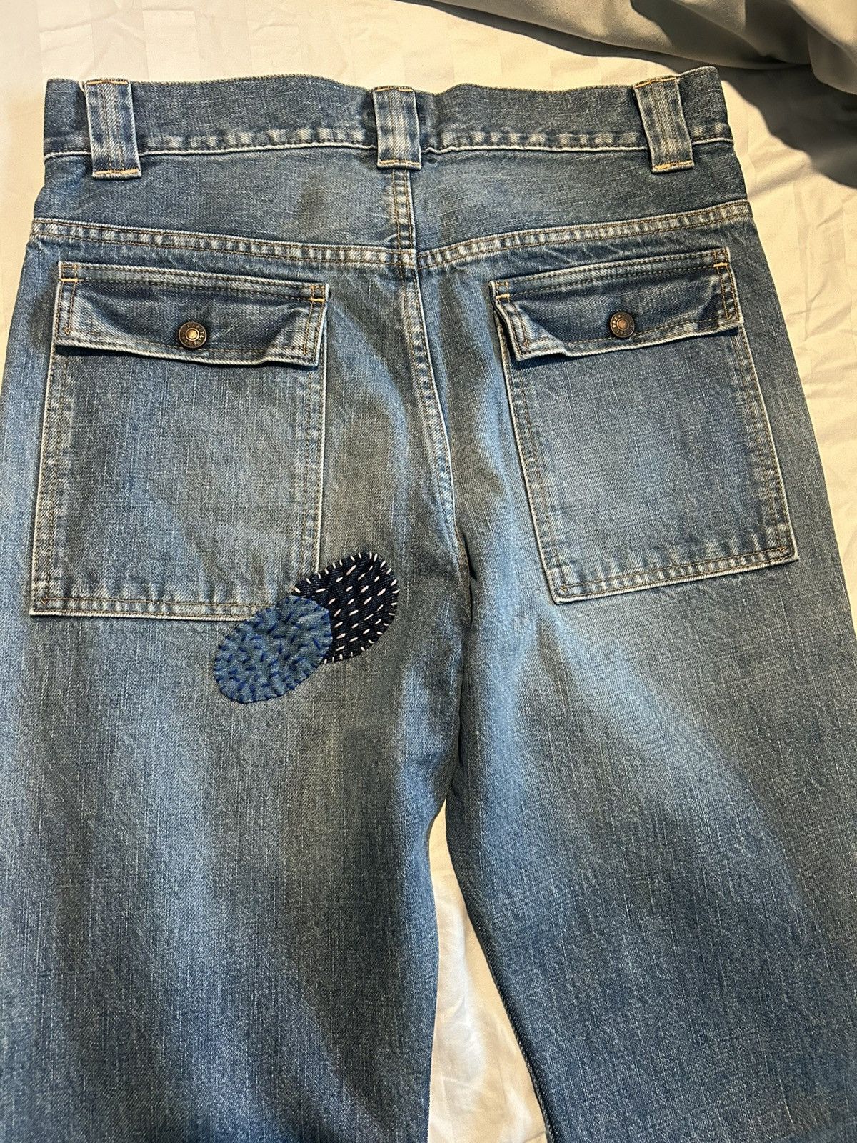 Japanese Brand × Kapital Kapital BUSH Flare Pants (CACTUS Embroidery) - Pro Size US 32 / EU 48 - 10 Thumbnail
