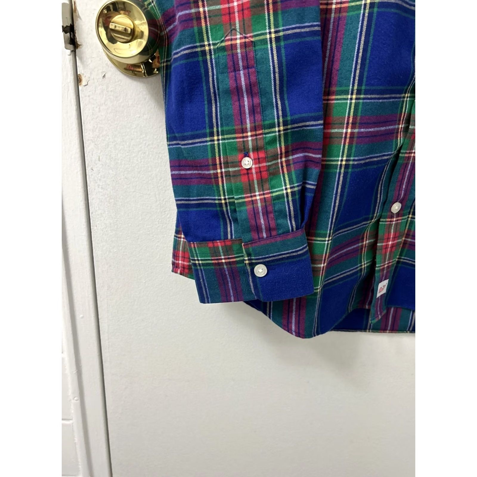 Vineyard Vines Vineyard Vines Murray Shirt Mens Small Blue Plaid Classic Fit L/S Button-Up Size US S / EU 44-46 / 1 - 5 Thumbnail