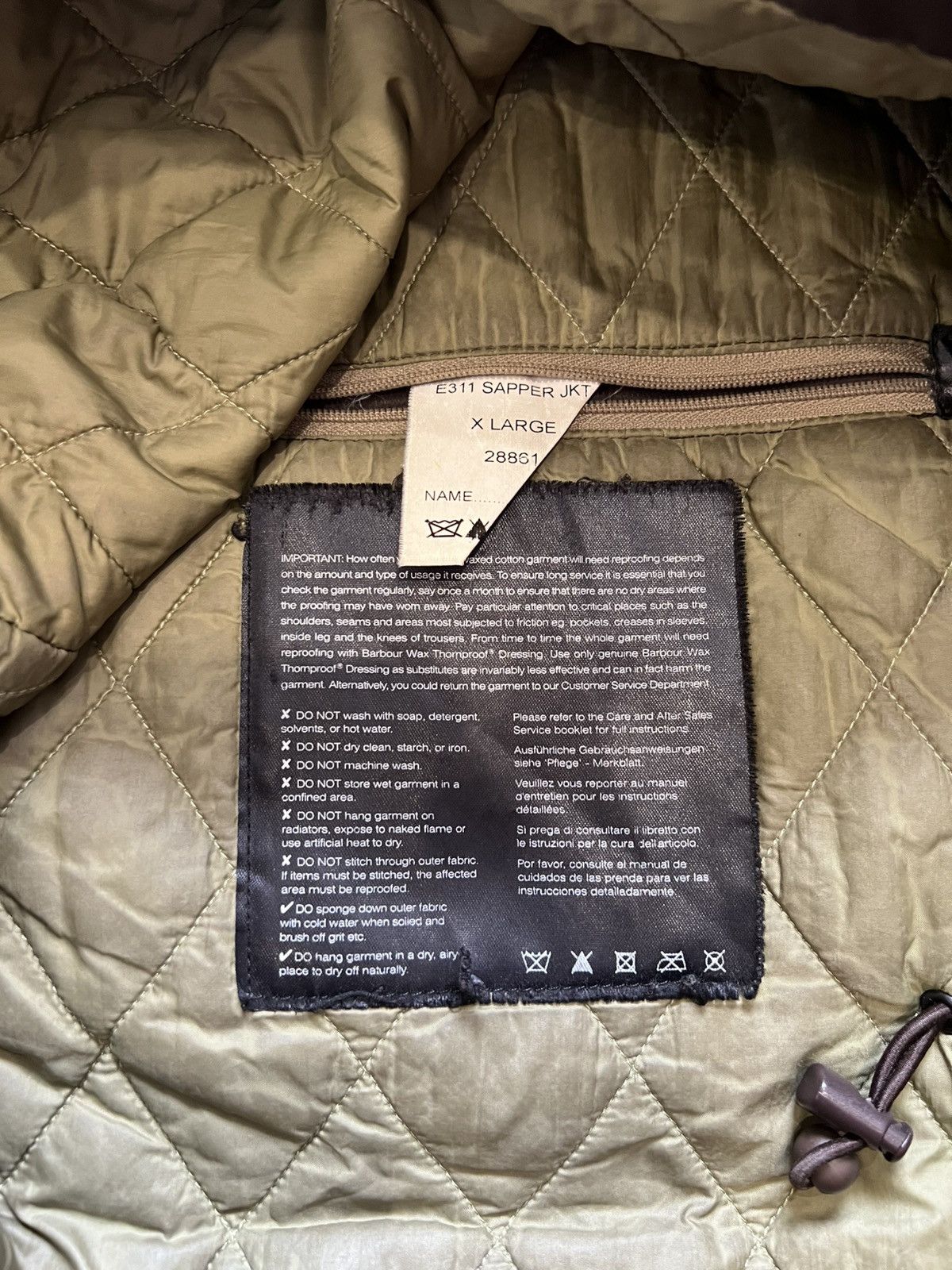 Barbour Barbour Brown Waxed Jacket Sapper Vintage Size US XL / EU 56 / 4 - 16 Thumbnail
