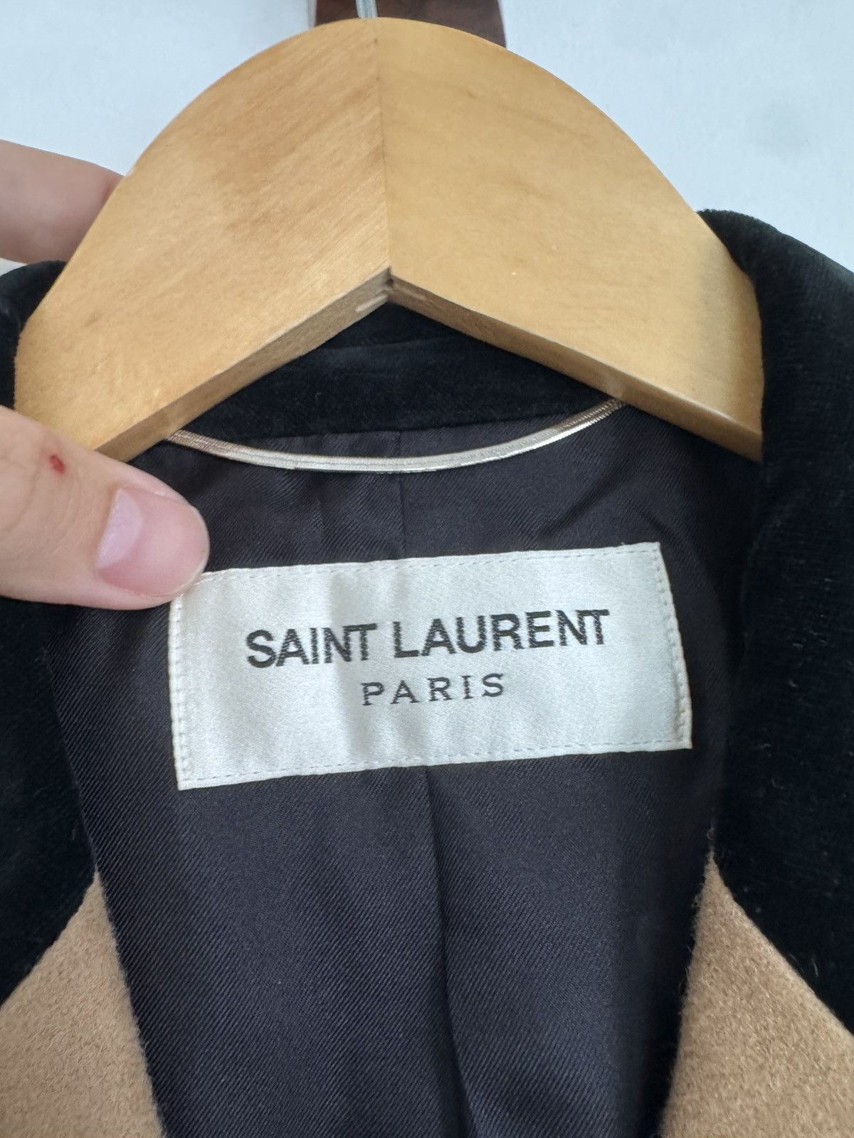 Saint Laurent Paris FW13 Chesterfield Coat Velour collar Size US M / EU 48-50 / 2 - 3 Thumbnail