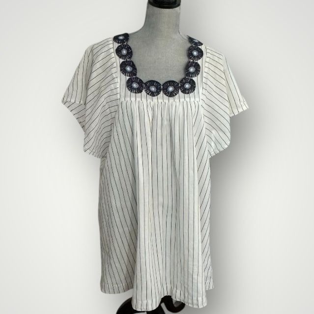 Madewell Madewell Women's 100% Cotton Embroidered Dress S Size S / US 4 / IT 40 - 1 Thumbnail