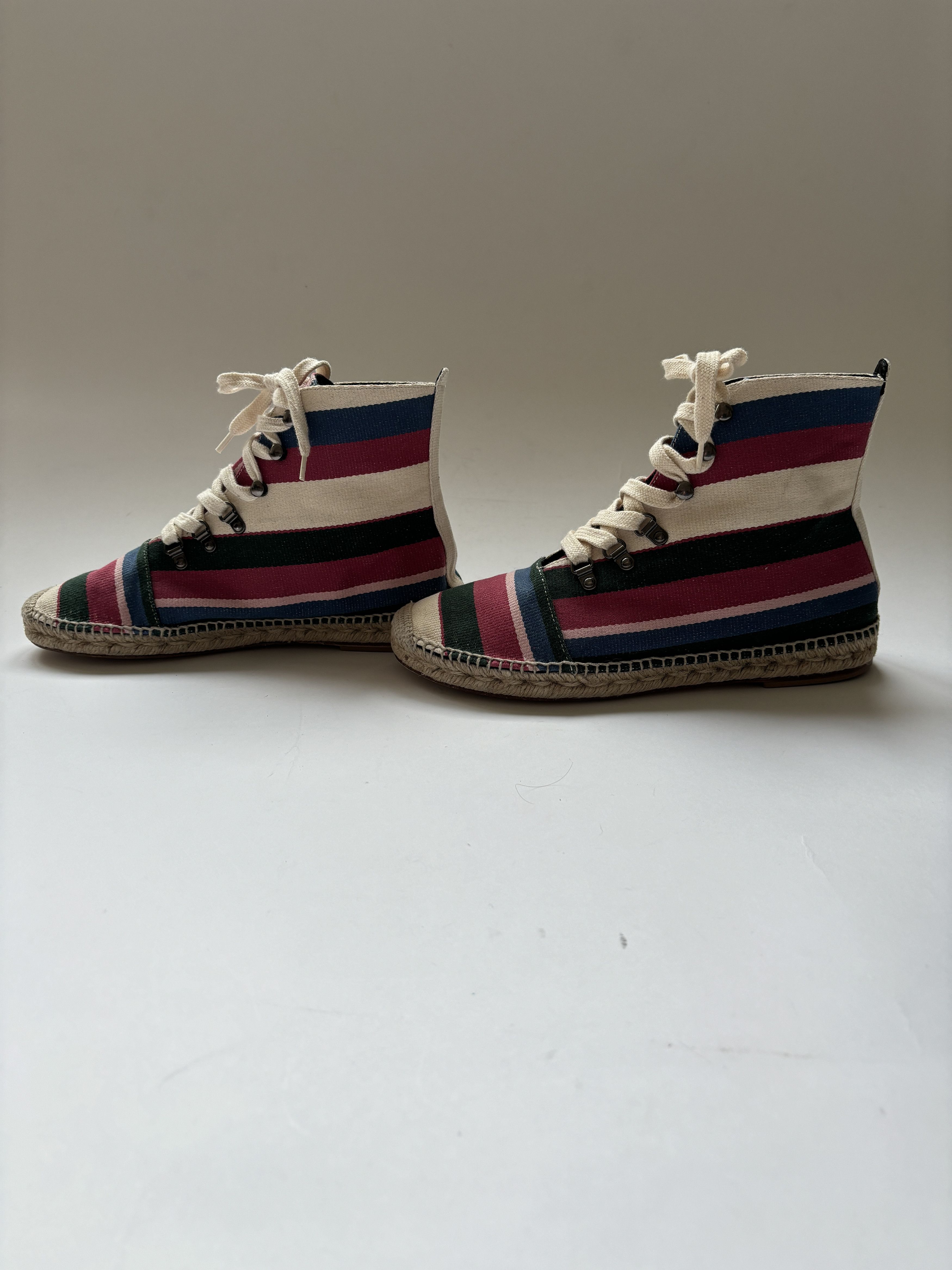 Loewe ⚡️QUICK SALE⚡️Loewe Multicolor Hi-Top Lace-Up Espadrilles Size US 10 / EU 43 - 5 Thumbnail
