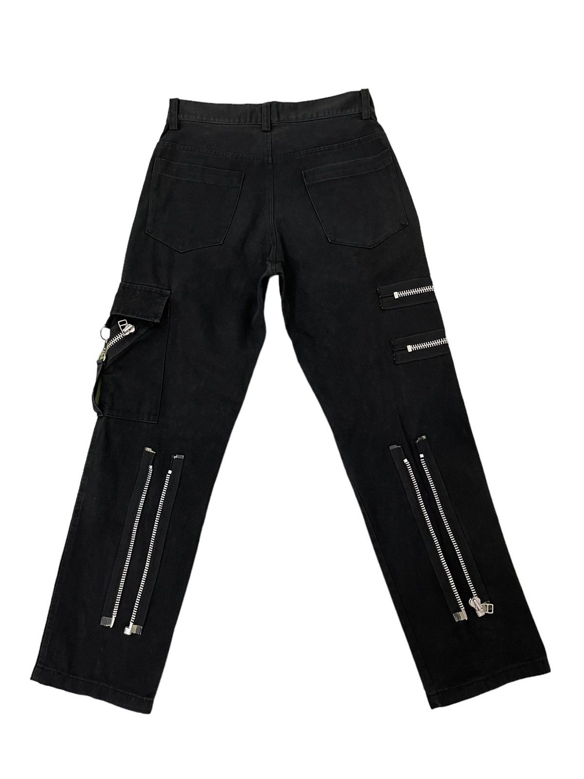 Japanese Brand Bondage Pant Secret Agent Japan Multi Zipped Slim 6🟦7 Size US 28 / EU 44 - 1 Thumbnail