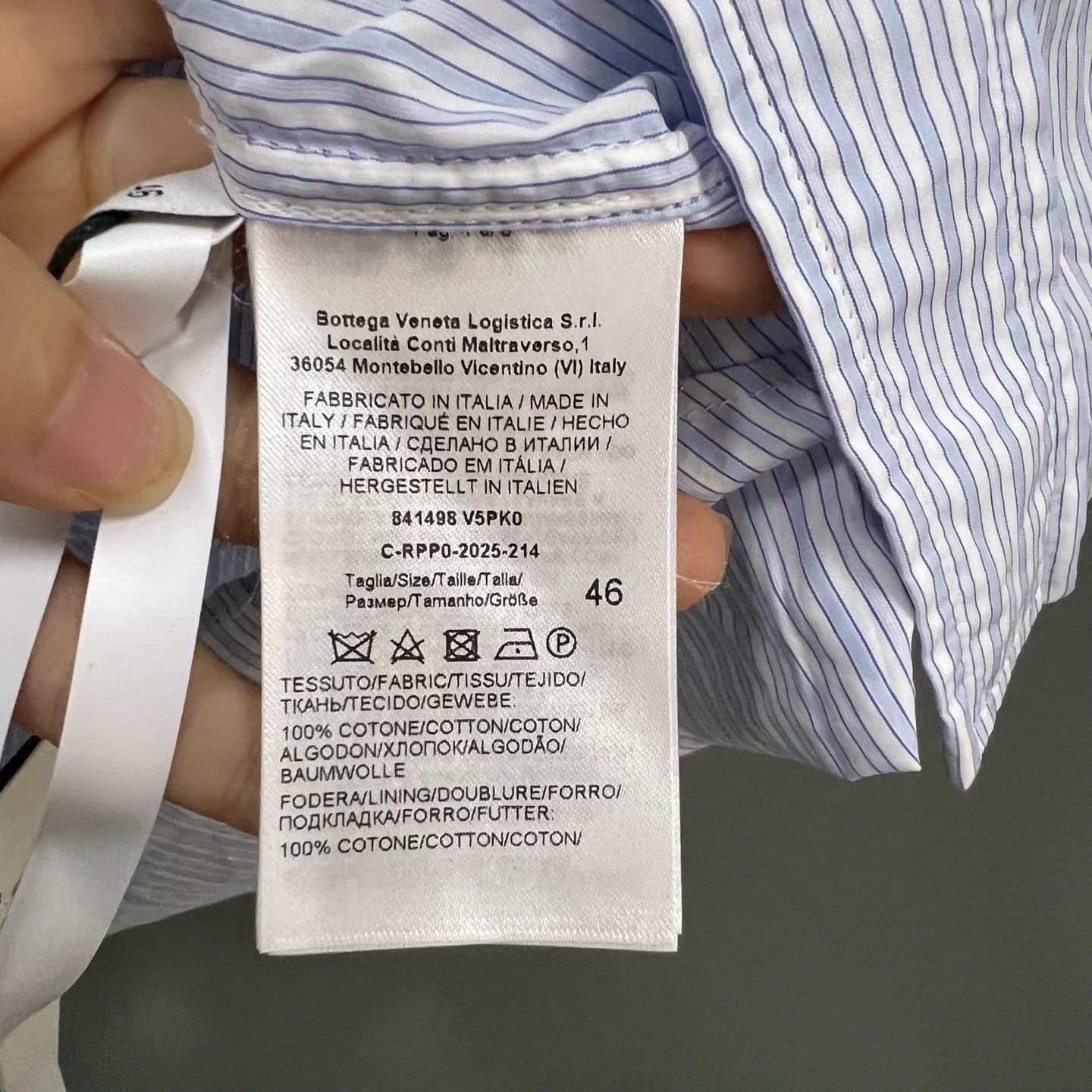 Bottega Veneta BV SS25 Striped Mushroom Embroidery Shirt 46 98 New Size US S / EU 44-46 / 1 - 4 Thumbnail