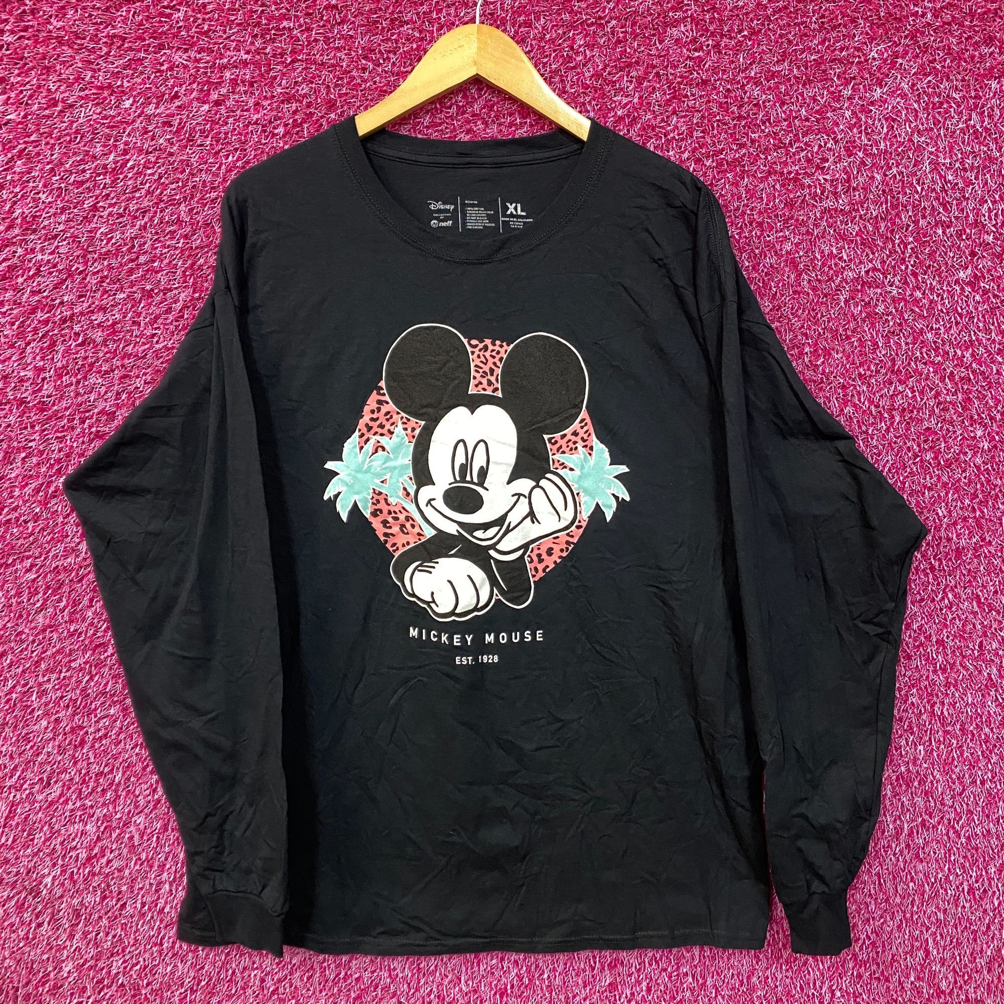 Disney Disney Mickey Mouse Palm Trees Long Sleeve T-Shirt XL Size US XL / EU 56 / 4 - 1 Thumbnail