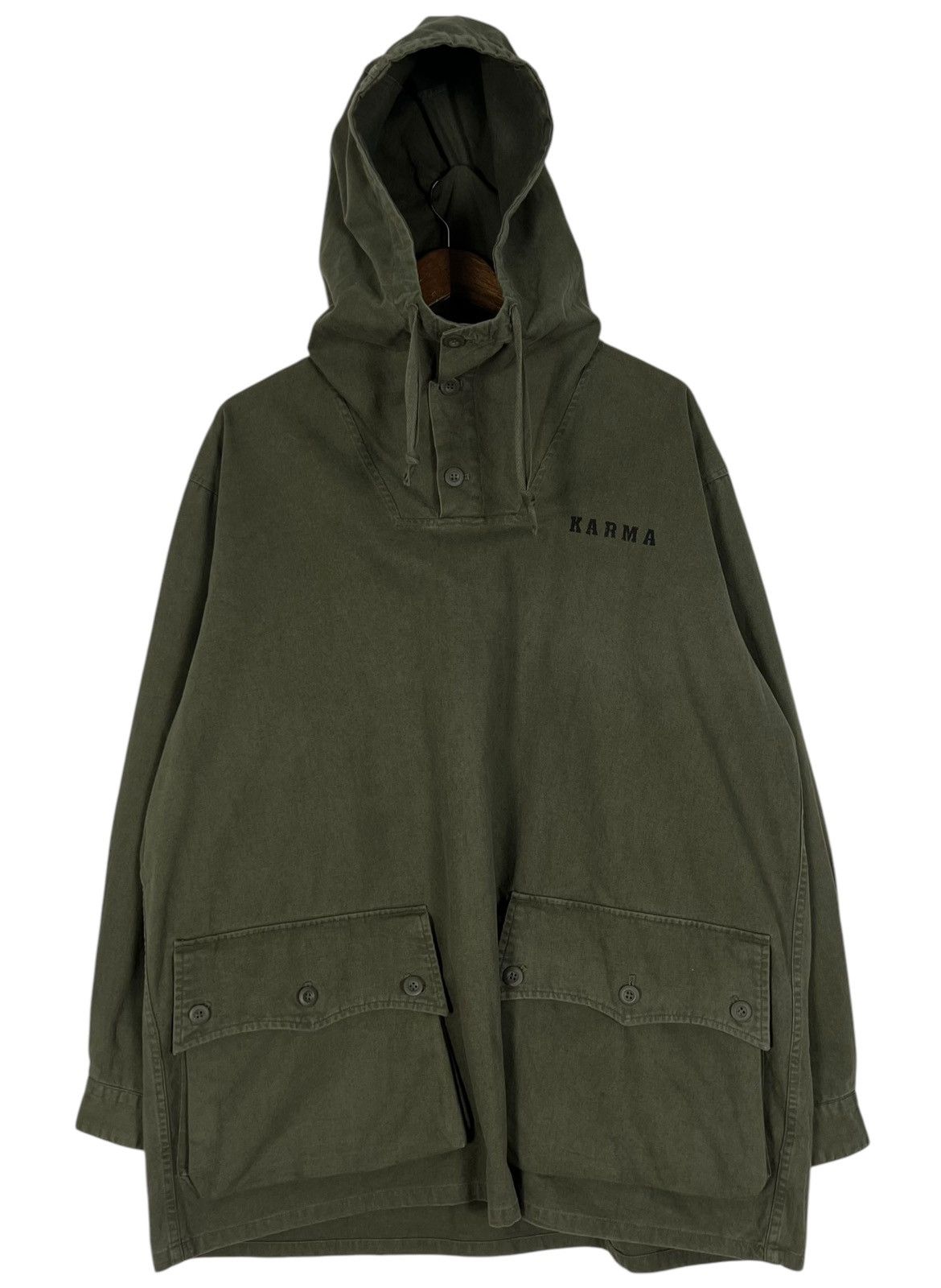 Japanese Brand Vintage KARMA Rip Off USN Anorak Smock Military Jacket Size US XXL / EU 58 / 5 - 1 Thumbnail