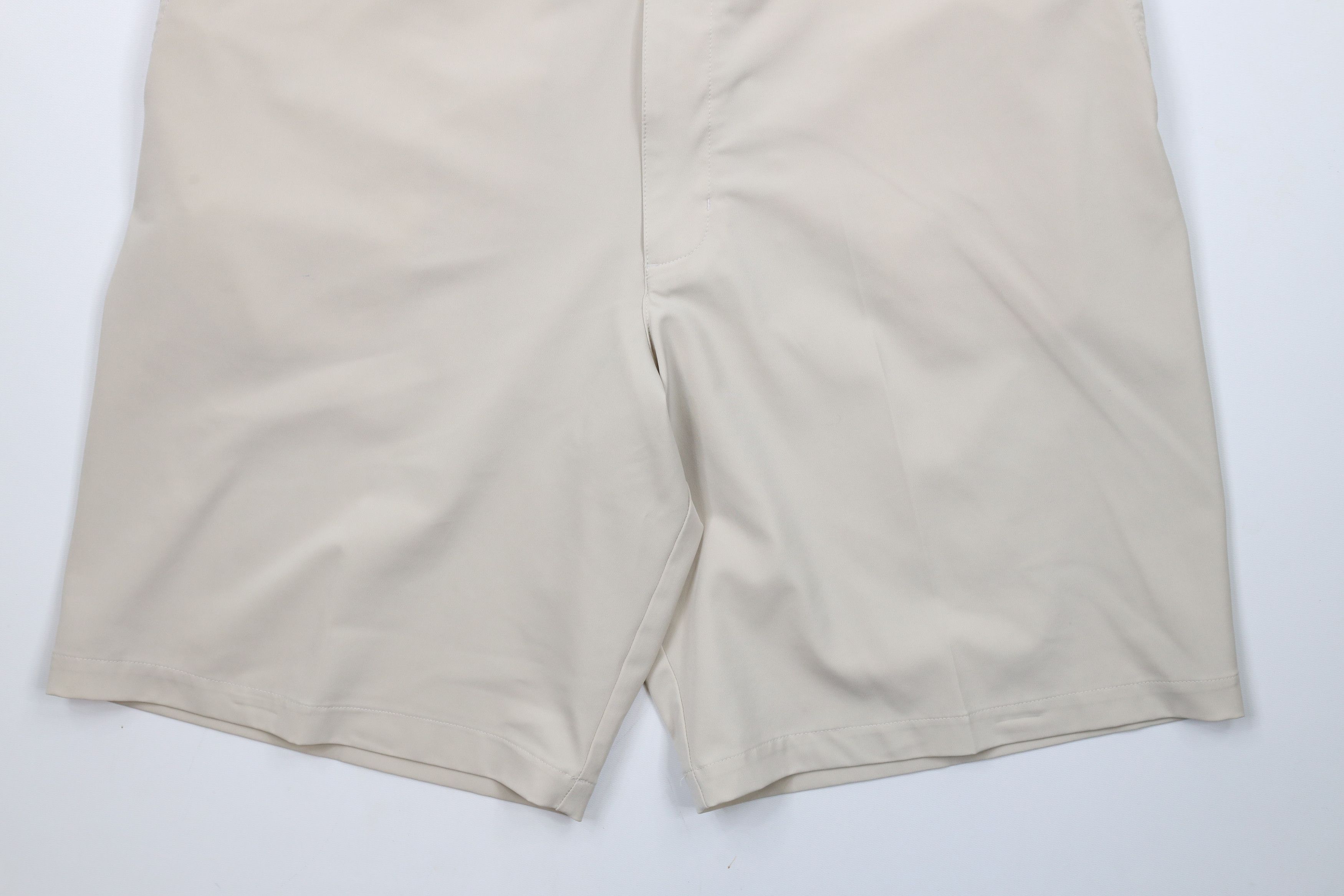 Nike × Vintage Vintage Nike Golf Mini Swoosh Tech Flat Front Chino Shorts Size US 38 / EU 54 - 4 Thumbnail