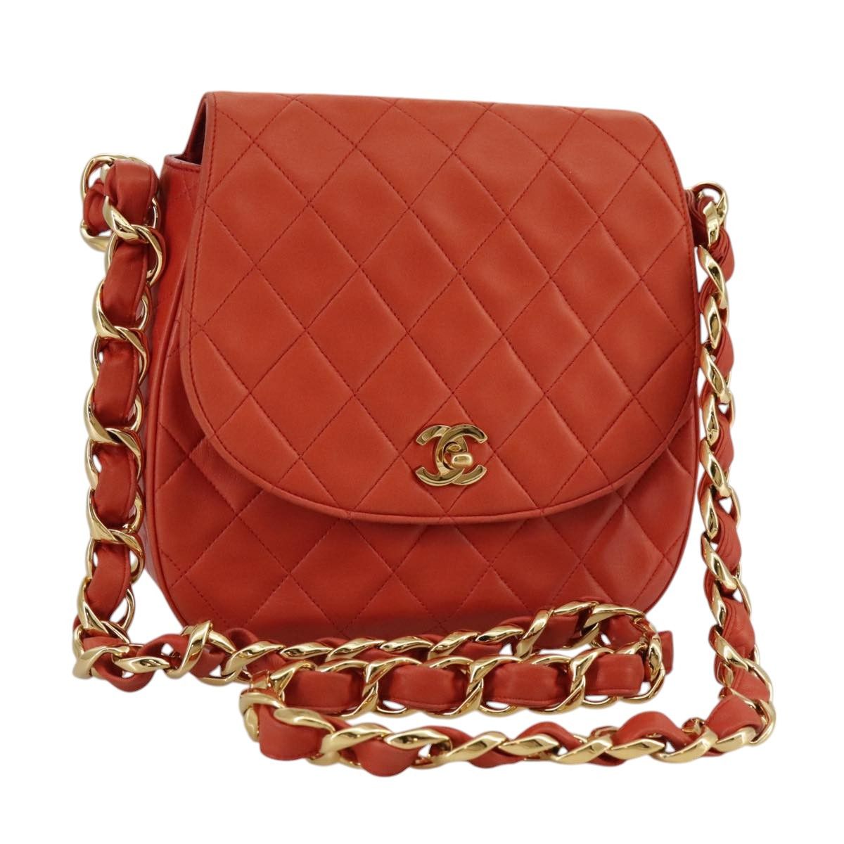 Chanel Orange Leather Shoulder Bag (Pre-Owned) Size ONE SIZE - 1 Thumbnail