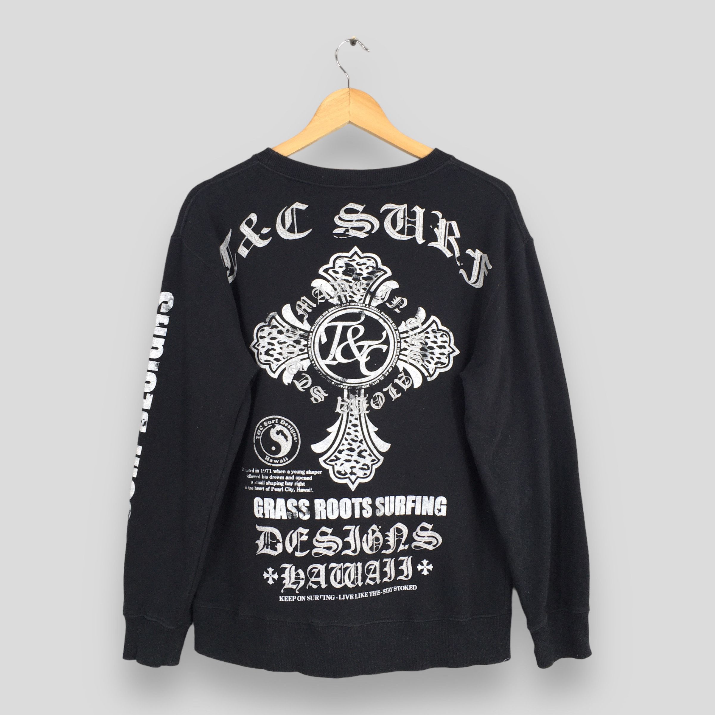 Vintage Vintage 90s T&C Surf Designs Hawaii Sweatshirt Medium Size US M / EU 48-50 / 2 - 7 Thumbnail