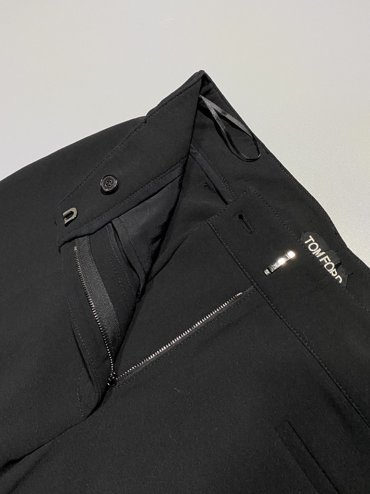 Tom Ford Black Wool Flared Trouser Size 26" / US 2 / IT 38 - 4 Thumbnail
