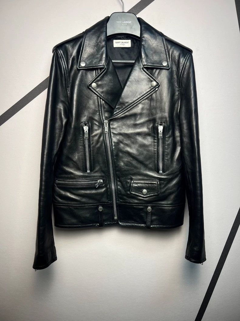 Yves Saint Laurent saint laurent 16ss L01 Motorcycle Zipper Leather Jacket 250 Size US M / EU 48-50 / 2 - 1 Thumbnail