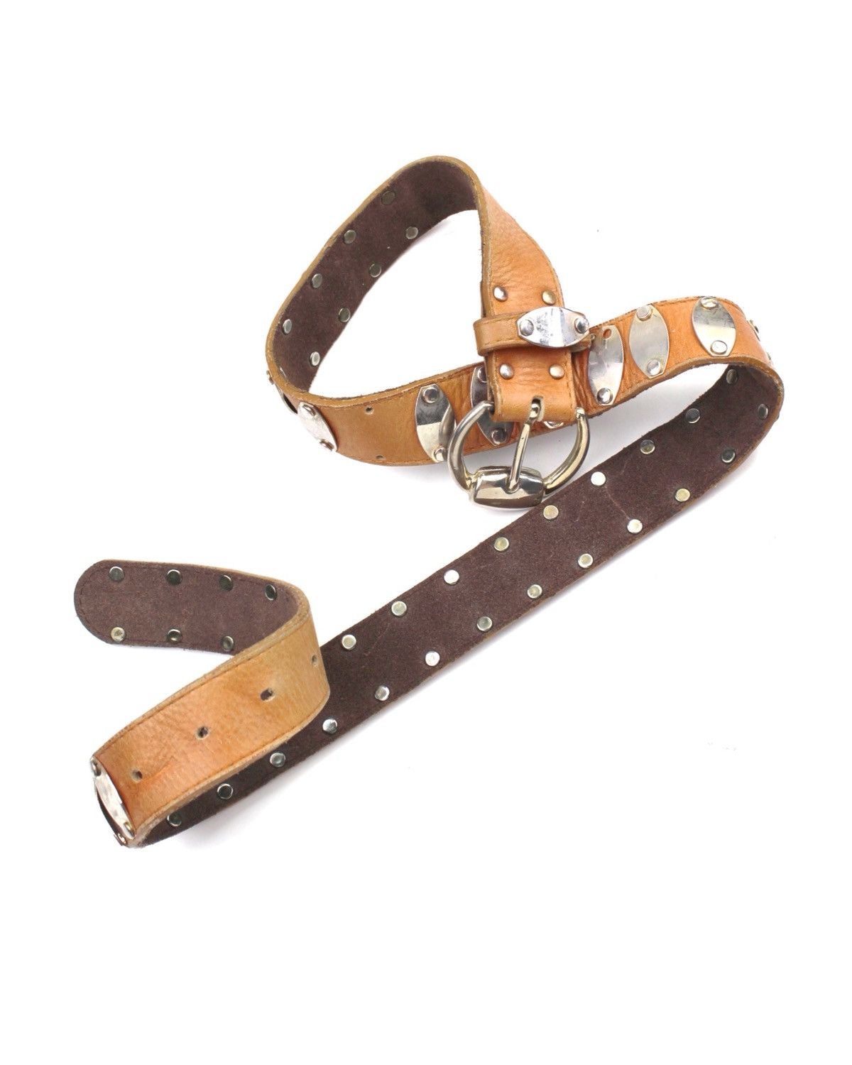 Hysteric Glamour 2000S JAPANESE MADE PUNK METAL STUDDED LEATHER BELT Size ONE SIZE - 6 Thumbnail