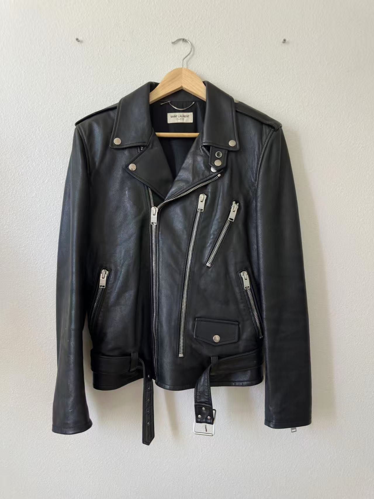 Saint Laurent Paris Fw 13 L 17 Leather Biker Jacket | Grailed