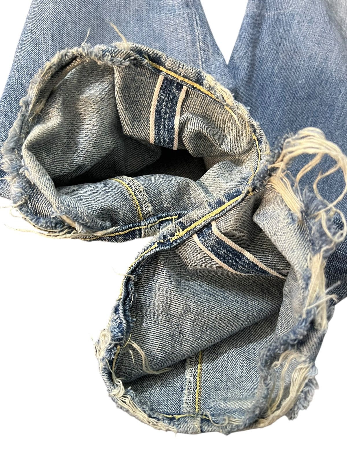 Levi's Vintage Distressed Levi’s 501 Big E Selvedge Faded Jean Size US 27 - 10 Thumbnail