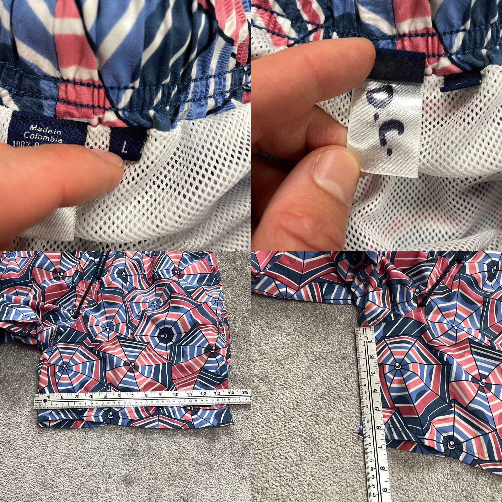 Vineyard Vines Vineyard Vines Swim Trunks Mens Large Multicolor Elastic Waist Size US 33 - 8 Thumbnail