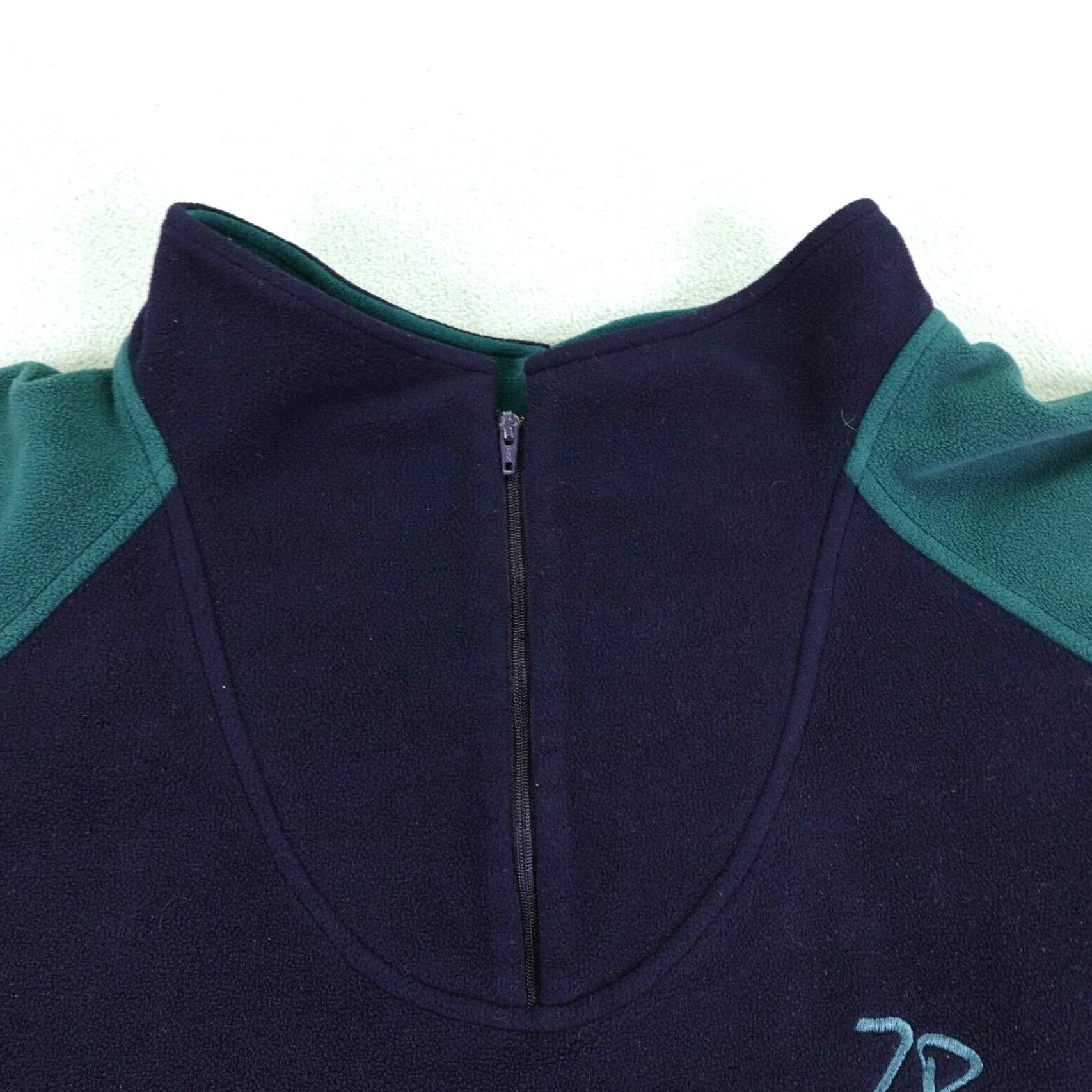 Vintage Vintage Zero Restriction Jacket Mens XL Blue Green Wind Stopper 1/4 Zip Pullover Jacket Windbreaker Zip Blue XL Green Black? Size US XL / EU 56 / 4 - 2 Thumbnail