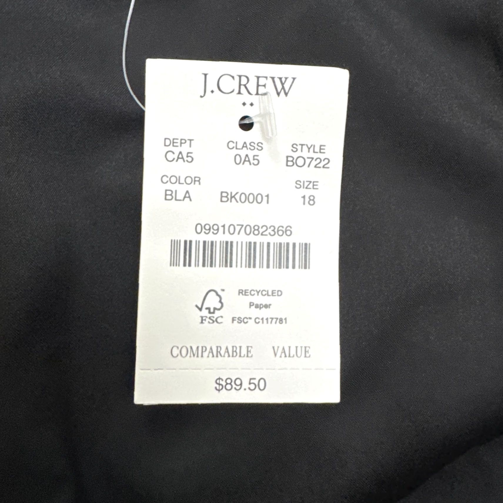 J.Crew VINTAGE: No. J.Crew Pencil Skirt Women 18 Black Knee Length Workwear Cotton Blend Zipper Style Straight & Pencil Classic 18 Womens Size 40" / US 18 - 6 Thumbnail