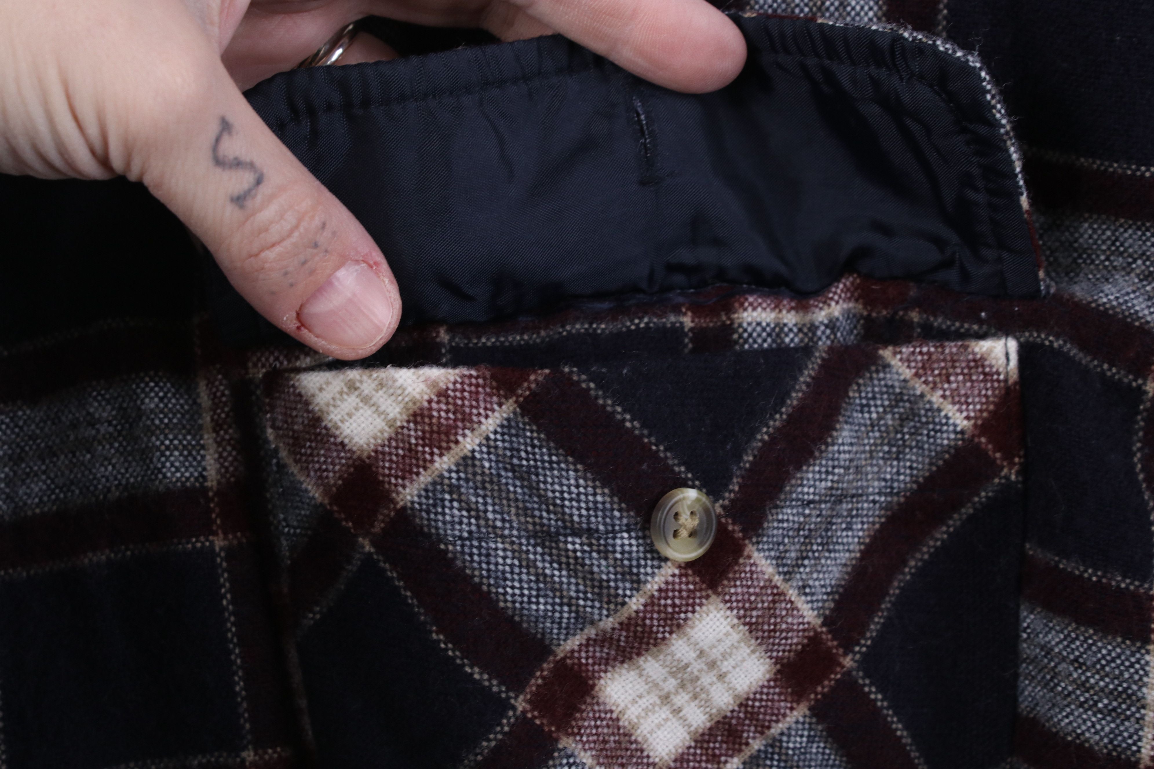 Vintage Vintage 90s Streetwear Board Button Shirt Plaid Acrylic Size US XL / EU 56 / 4 - 6 Thumbnail