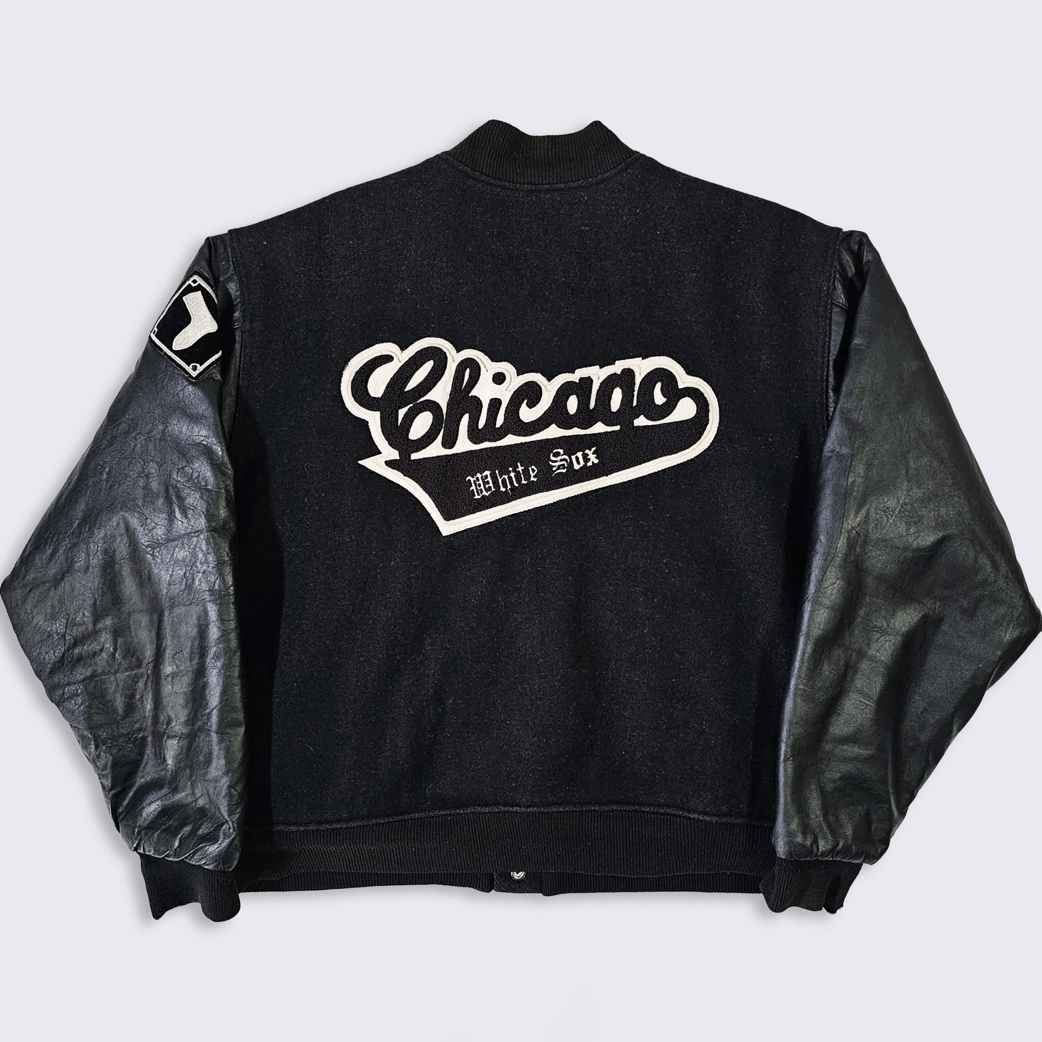 MLB Chicago White Sox Vintage 80s Felco Varsity Jacket Size US XL / EU 56 / 4 - 1 Thumbnail