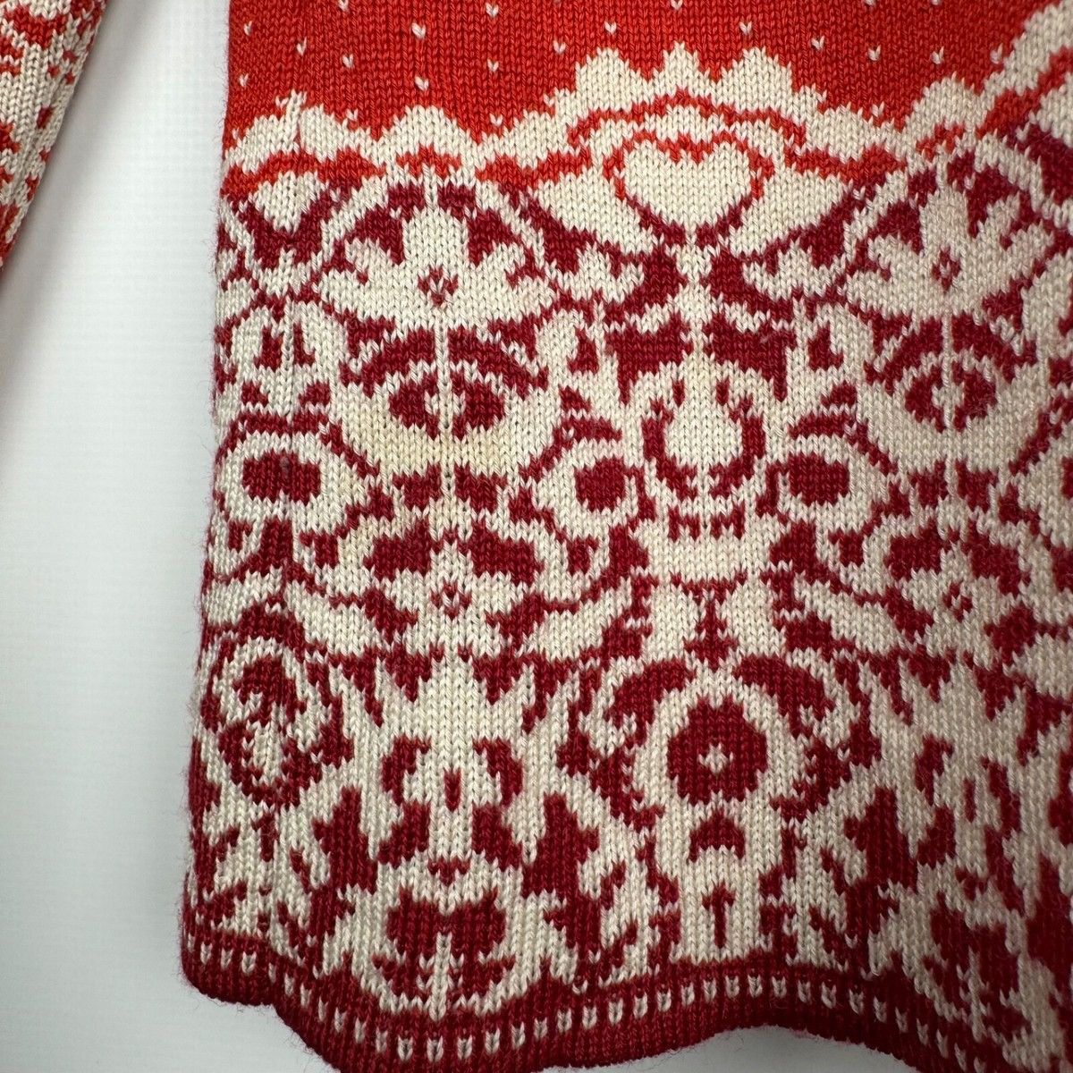 Aran Isles Knitwear OLEANA NORWAY MERINO WOOL SILK FLORAL CARDIGAN SWEATER Size S / US 4 / IT 40 - 21 Thumbnail