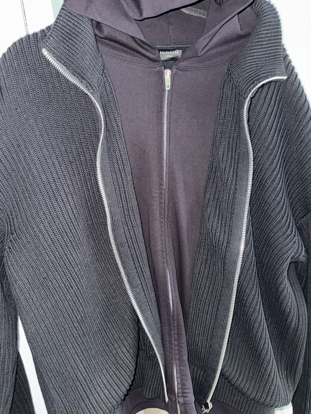 Balenciaga Balenciaga Double Layered Cardigan Unity Size US L / EU 52-54 / 3 - 8 Thumbnail