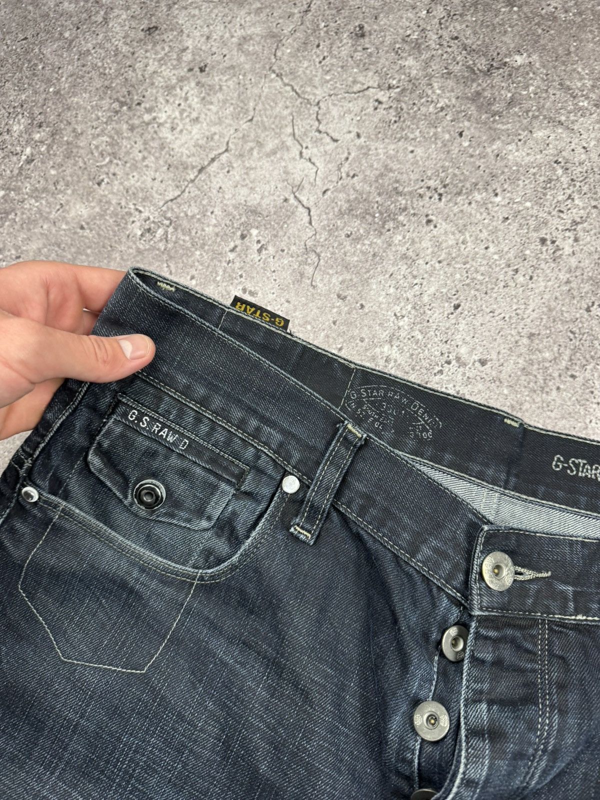 G-Star Vintage 90s Avant Garde G-Star RAW denim pants y2k style Size 34" / US 12 / IT 48 - 4 Thumbnail