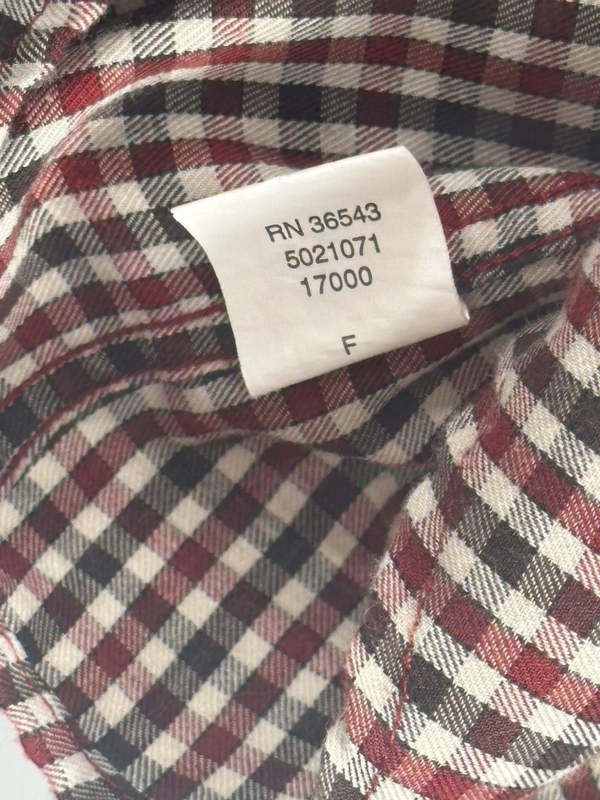 Van Heusen Van Heusen Men's Large Red Check No Iron Button Down Shirt Size US L / EU 52-54 / 3 - 9 Thumbnail