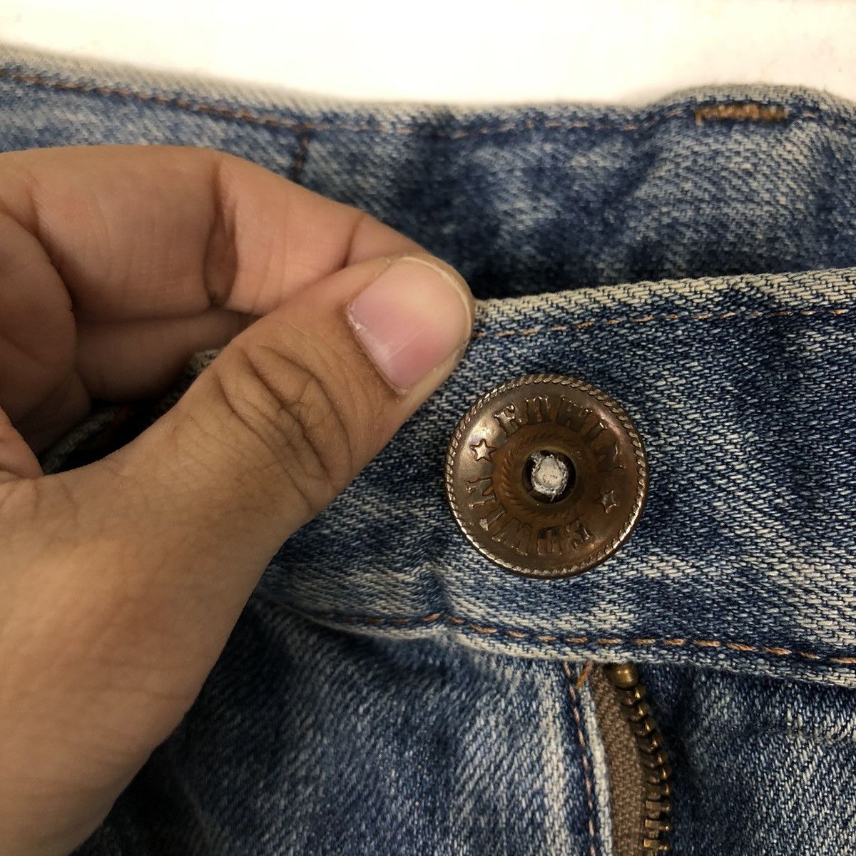 Japanese Brand 🔥90’s Vintage Edwin Denim Jeans Cowboys Design Size US 30 / EU 46 - 12 Thumbnail