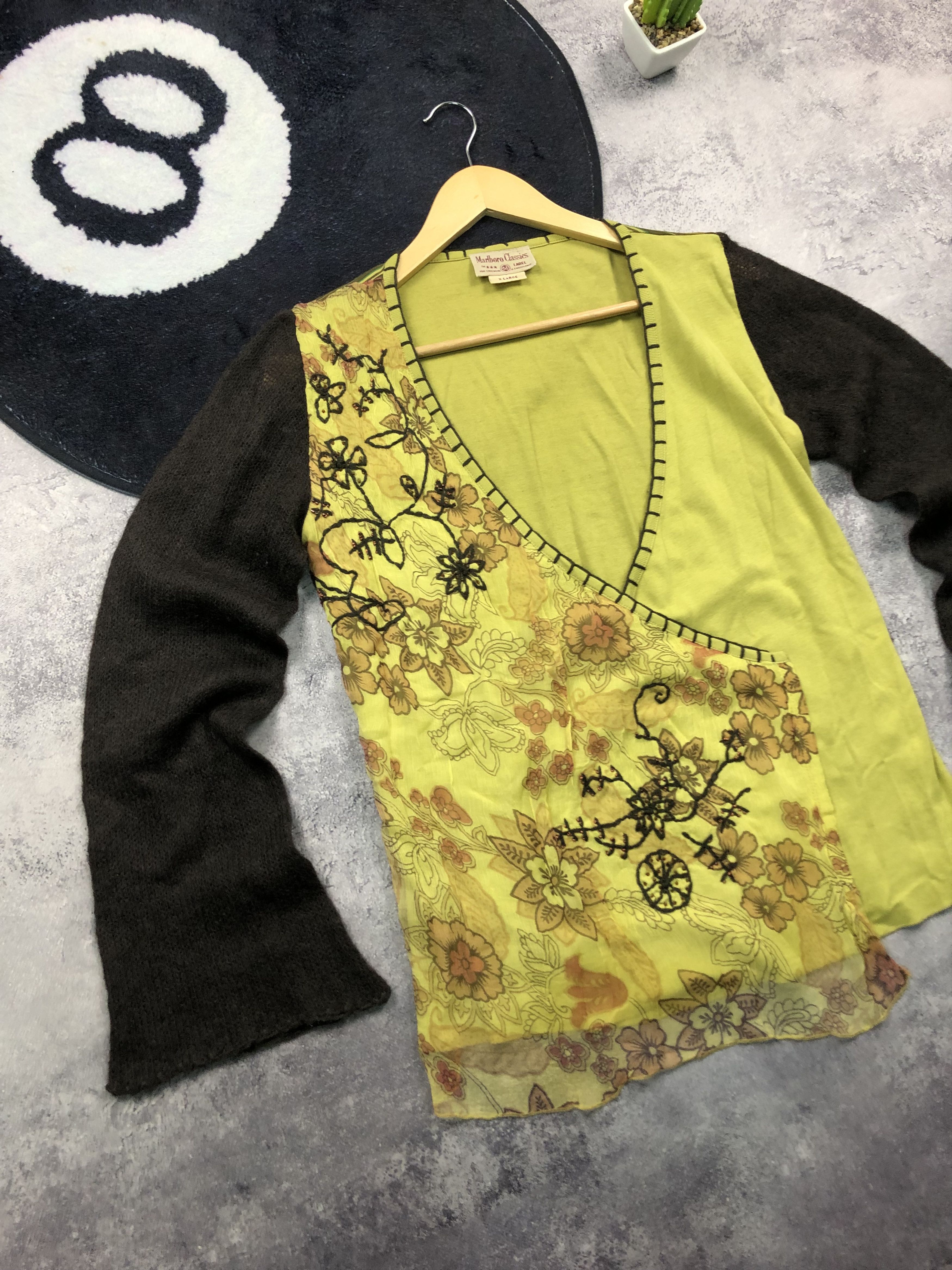 Marlboro Classics MARLBORO CLASIC Vintage Blouses Cardigan Y2k Wool Cotton Size XL / US 12-14 / IT 48-50 - 3 Thumbnail
