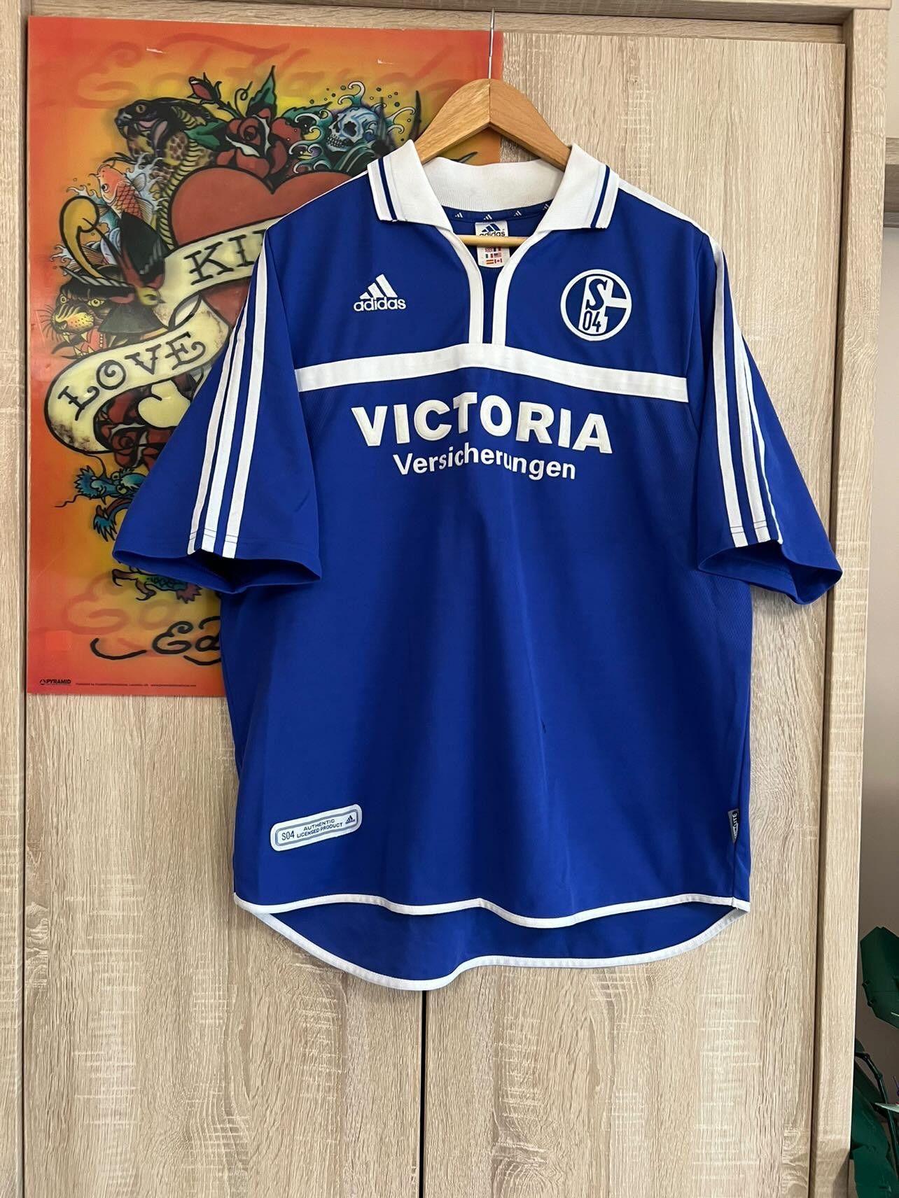 Adidas Adidas Schalke 04 2001 2002 soccer jersey DFB Pokalsieger 💥 Size US XL / EU 56 / 4 - 1 Thumbnail