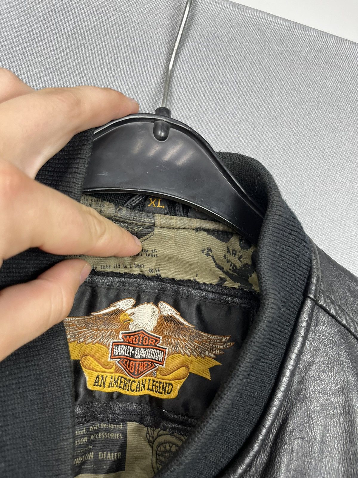 Harley Davidson × Vintage Harley Davidson leather jacket big logo vintage Size US XL / EU 56 / 4 - 8 Thumbnail