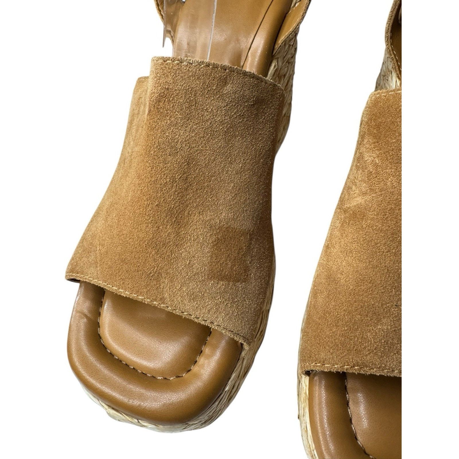 Marc Fisher Marc Fisher Suede Leather Wedge Espadrille Sandals Tiny Flaw Size US 10 / IT 40 - 5 Thumbnail