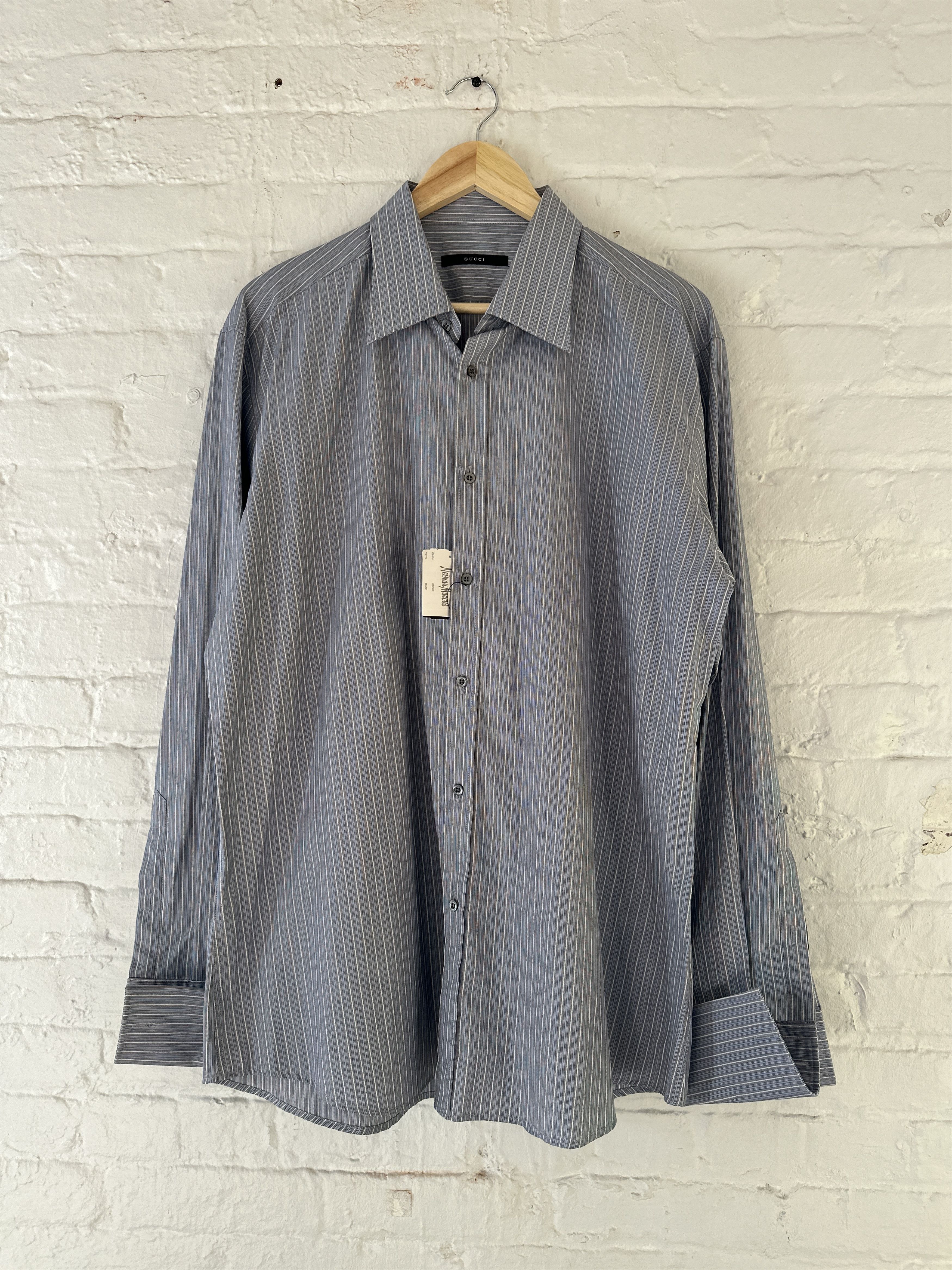 Gucci Gucci by Tom Ford NWT Striped Button Up Shirt Size US XL / EU 56 / 4 - 1 Thumbnail