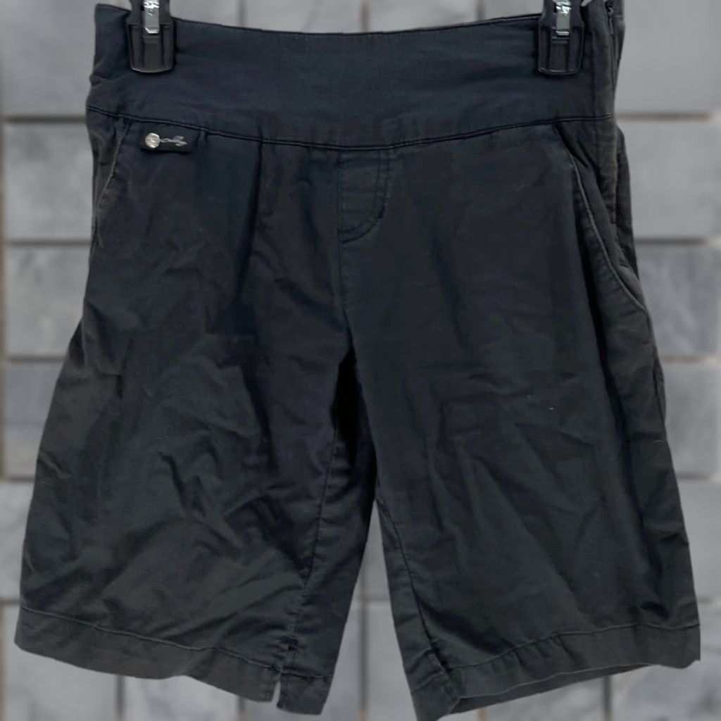 Oakley Oakley Shorts Bermuda Women 4 Gray Inseam 10.5" Cotton Blend Athleisure Golf Pickleball Mid Rise Size 26" / US 2 / IT 38 - 1 Thumbnail