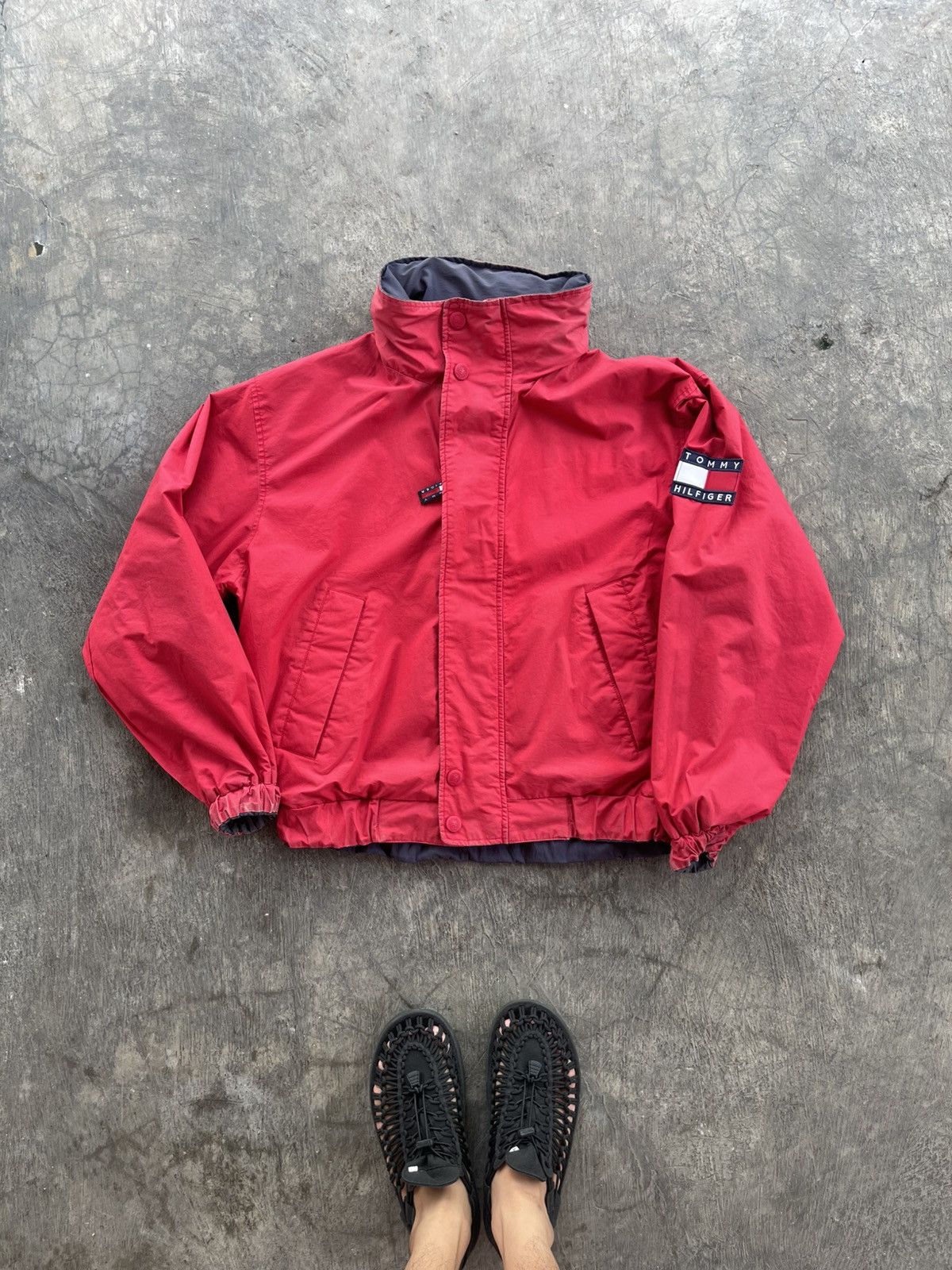 Tommy Hilfiger TOMMY HILFIGER BIG LOGO JACKET REVERSIBLE Size US L / EU 52-54 / 3 - 3 Thumbnail