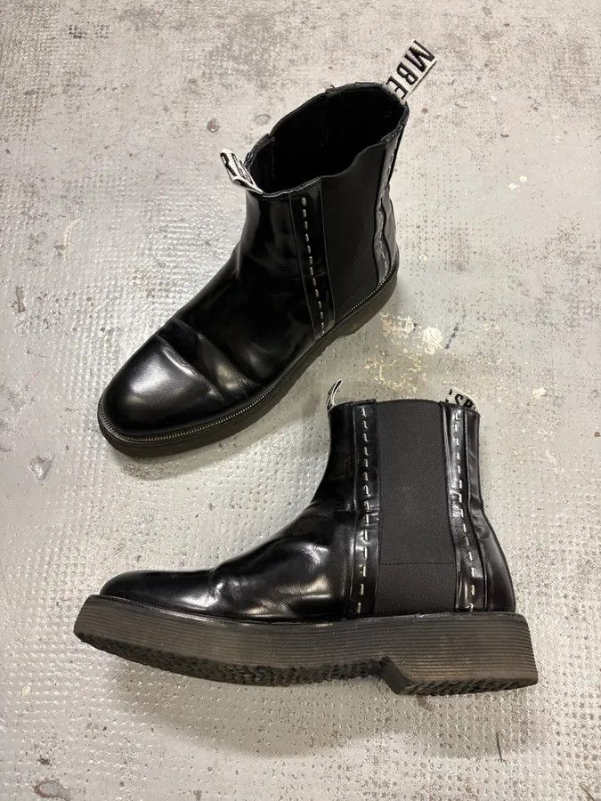 Dirk Bikkembergs 2000s Dirk Bikkembergs Black Leather Ankle Boots Size US 7 / EU 40 - 4 Thumbnail