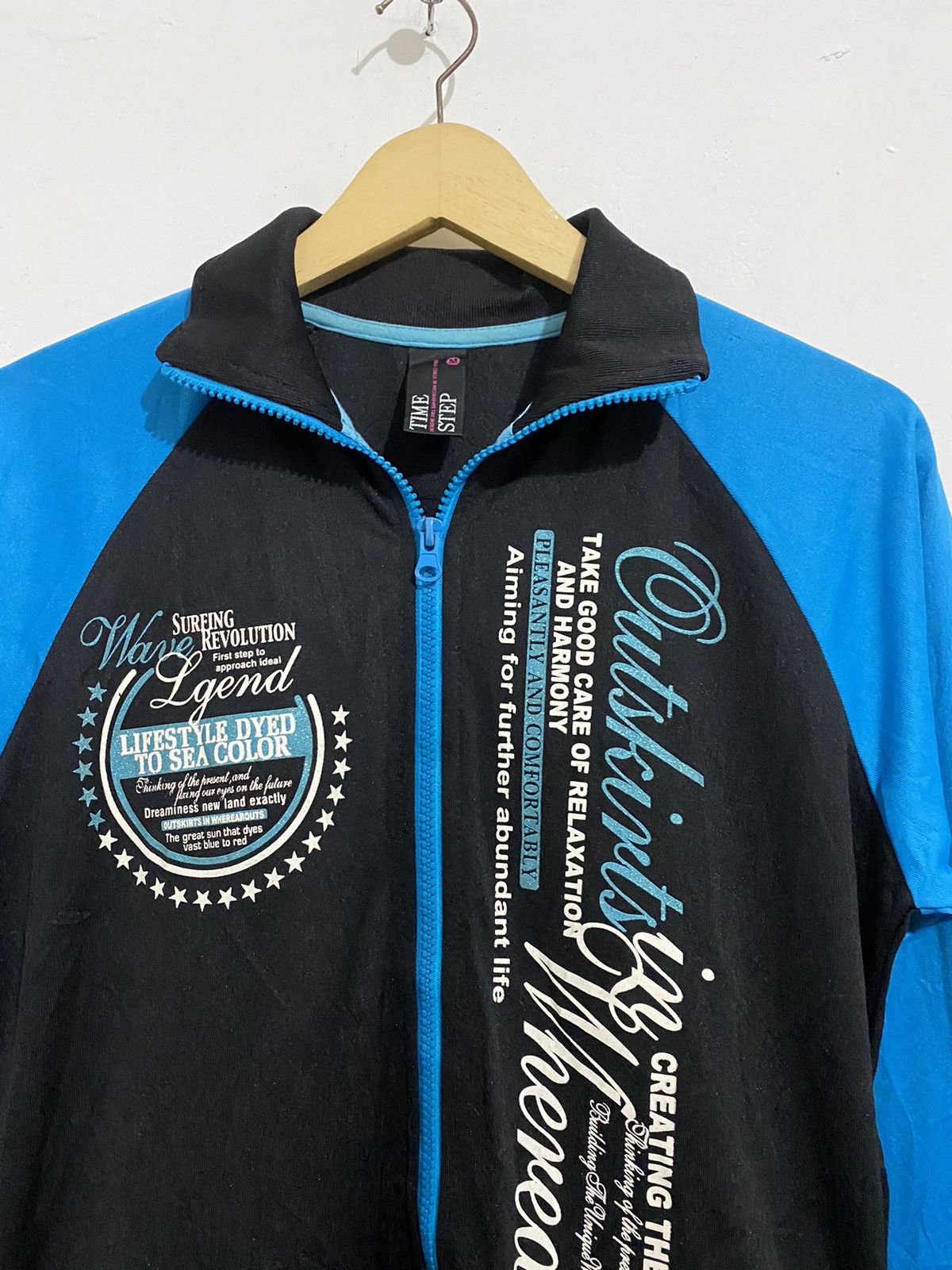 If Six Was Nine × Japanese Brand × Le Grande Bleu (L.G.B.) Japanese timestep poem glitter archived tracktop Size US L / EU 52-54 / 3 - 2 Thumbnail