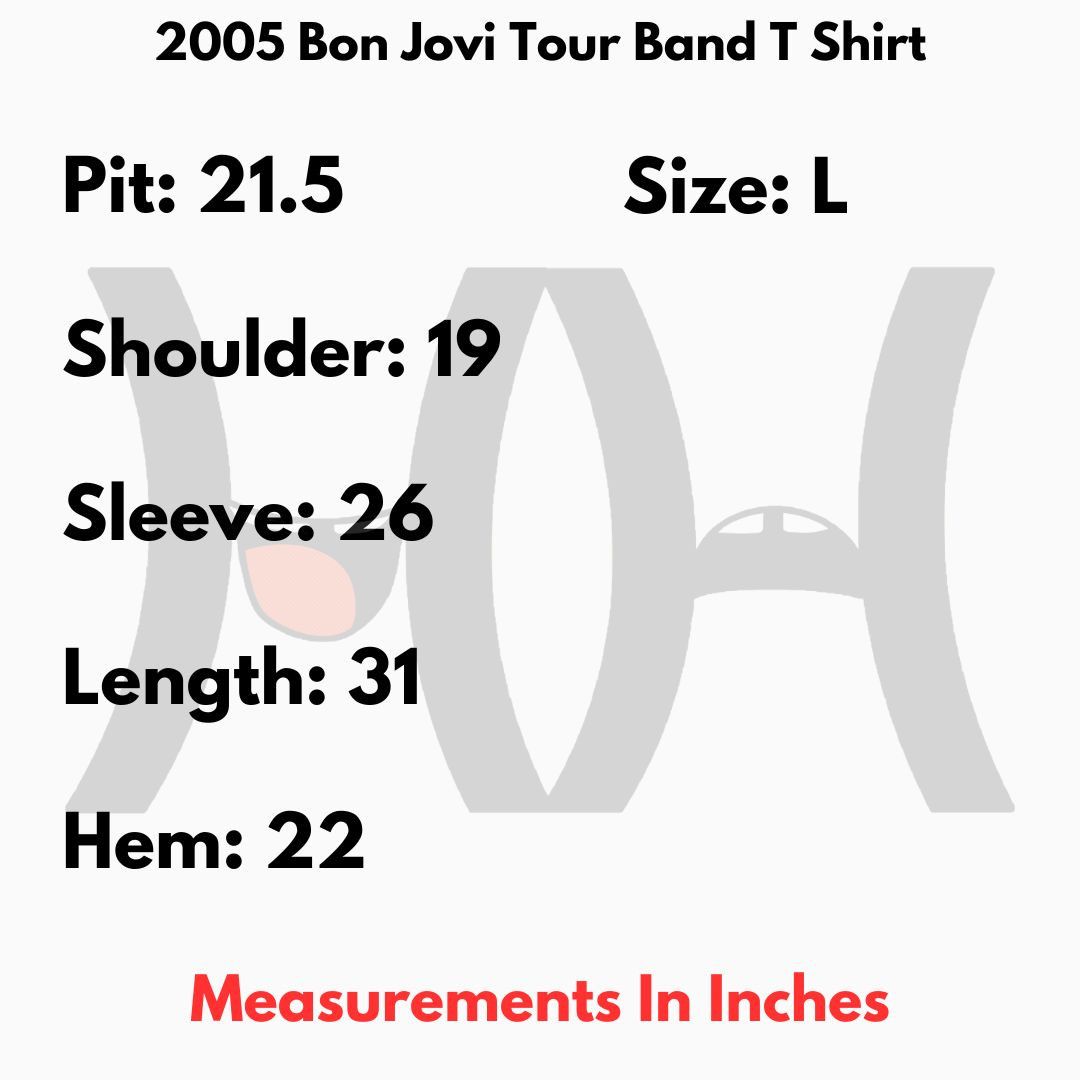 Band Tees × Bon Jovi × Cherokee 2005 Bon Jovi "Have A Nice Day" Tour Band T Shirt Size US L / EU 52-54 / 3 - 9 Thumbnail