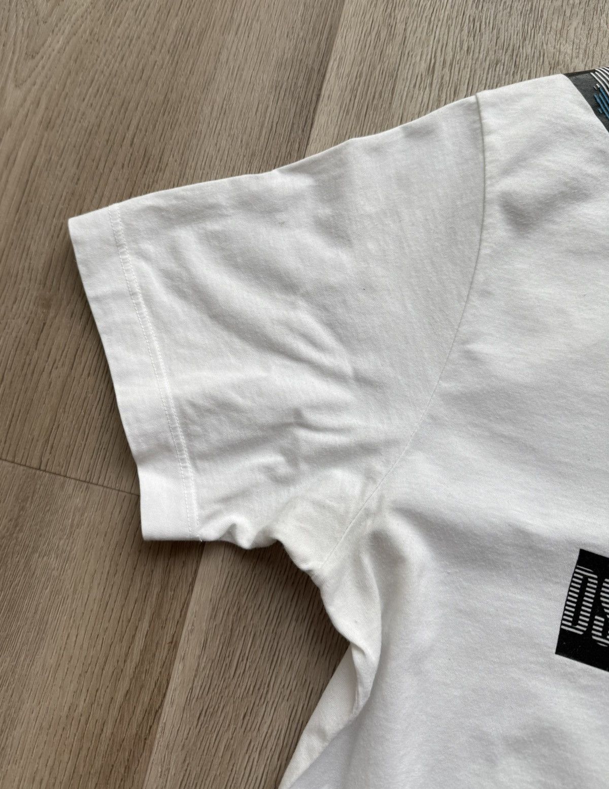 Dsquared2 Dsquared2 White Striped Logo T-Shirt Size US L / EU 52-54 / 3 - 2 Thumbnail
