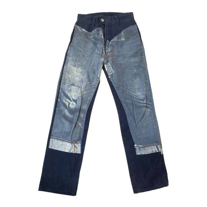 Jean Vintage Jean Paul Gaultier Années 1990 - Taille 29, Haute Taille Avec Laçage Corset - Occasion Très Bon état
