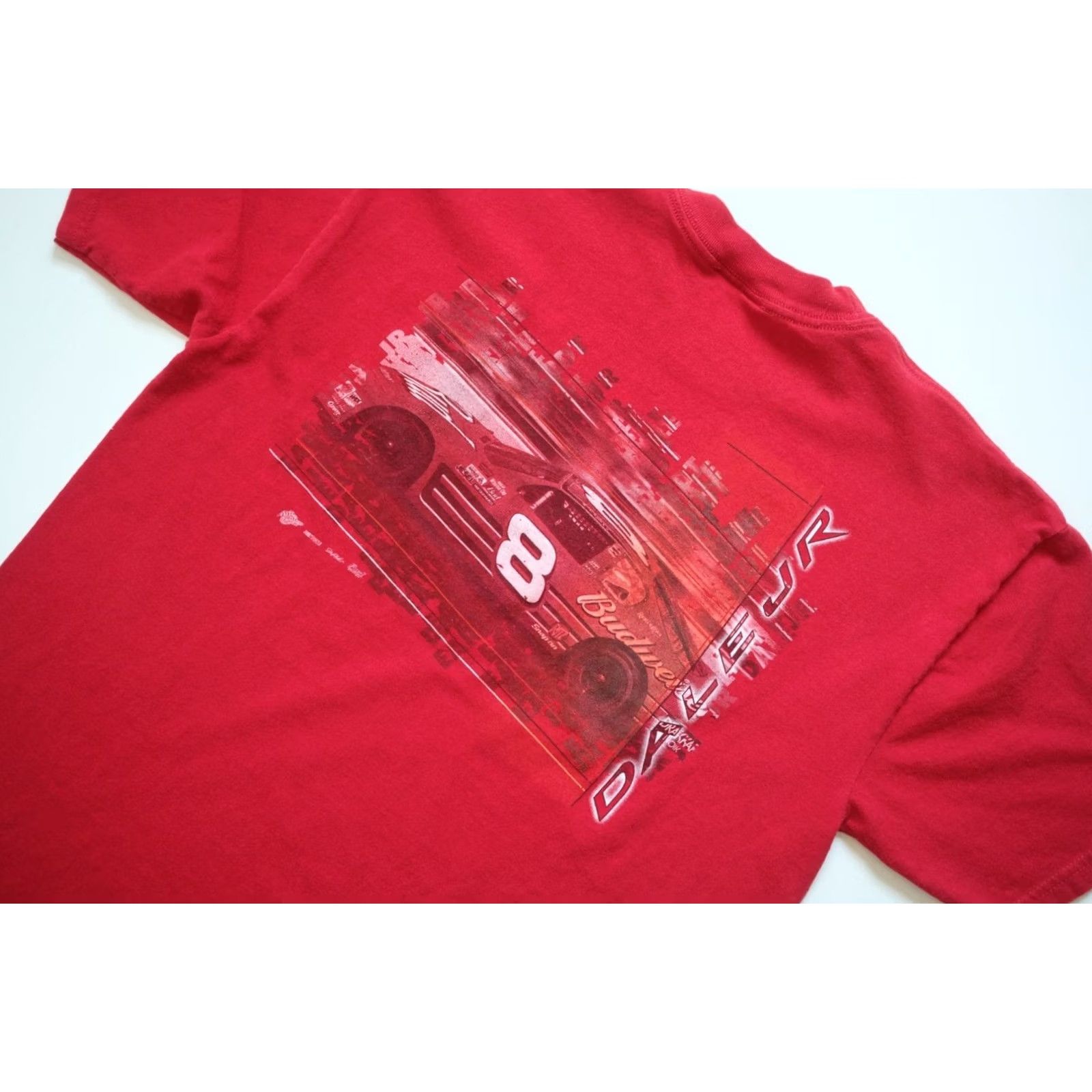 Chase Authentics VINTAGE BUDWEISER T-SHIRT Chase Authentics NASCAR Red Graphic 90s 00s SZ L Mens Red Graphic T Shirt Size US L / EU 52-54 / 3 - 5 Thumbnail