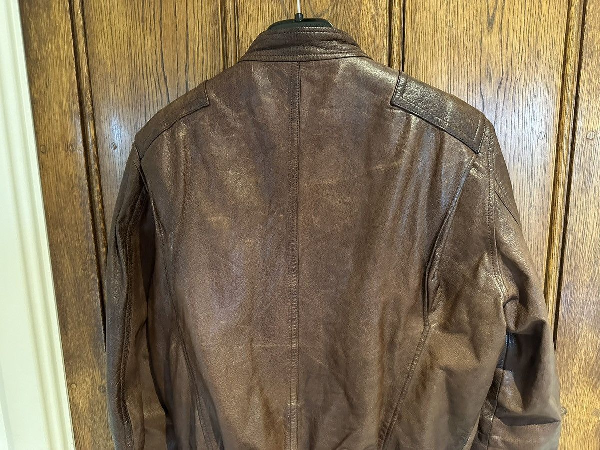 Dsquared2 SS09 Dsquared archive brown leather jacket grail Size US M / EU 48-50 / 2 - 21 Thumbnail