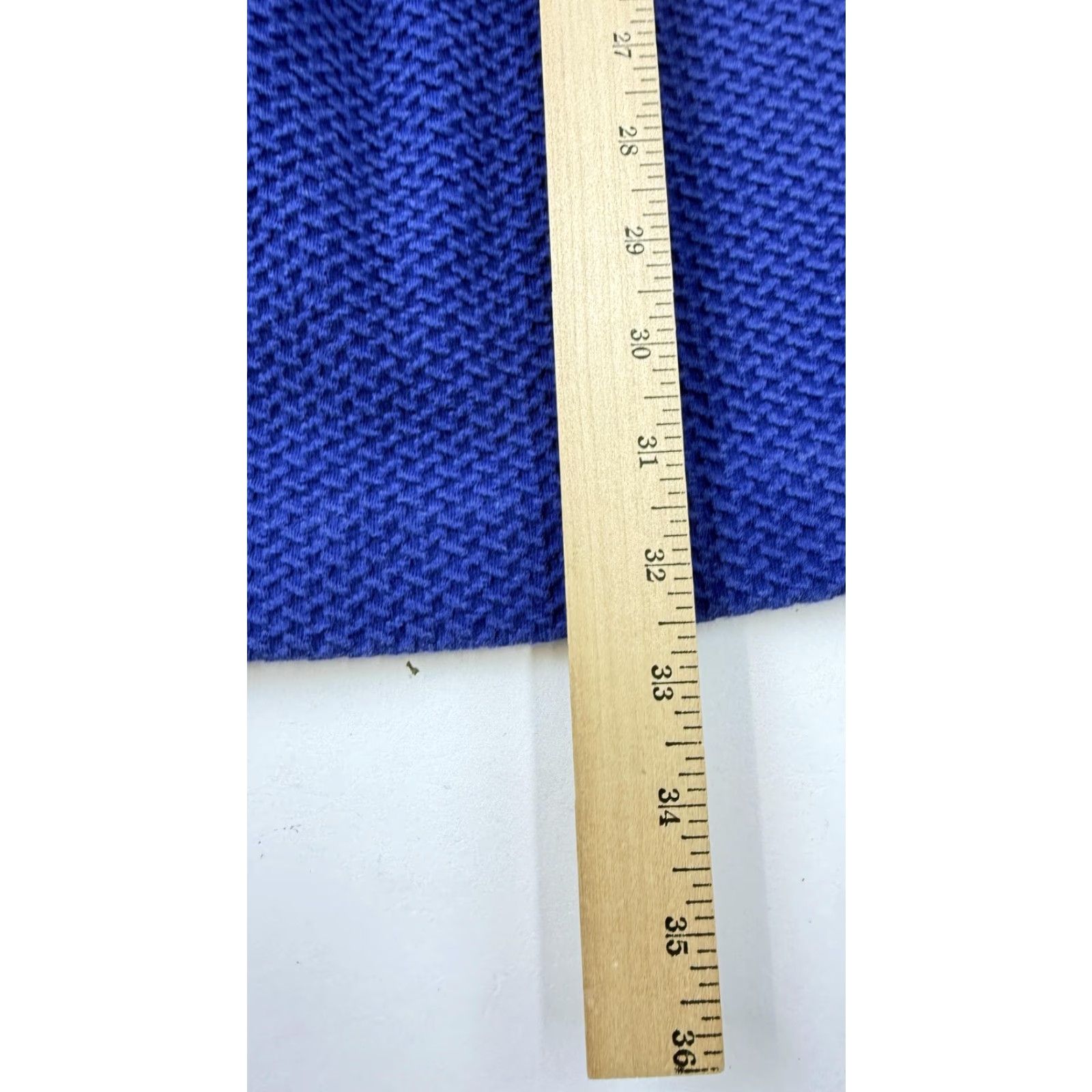 Ganni Ganni Dress Womens Small Blue Textured Fit And Flare Short Sleeve Skater Knit Size 28" / US 6 / IT 42 - 7 Thumbnail