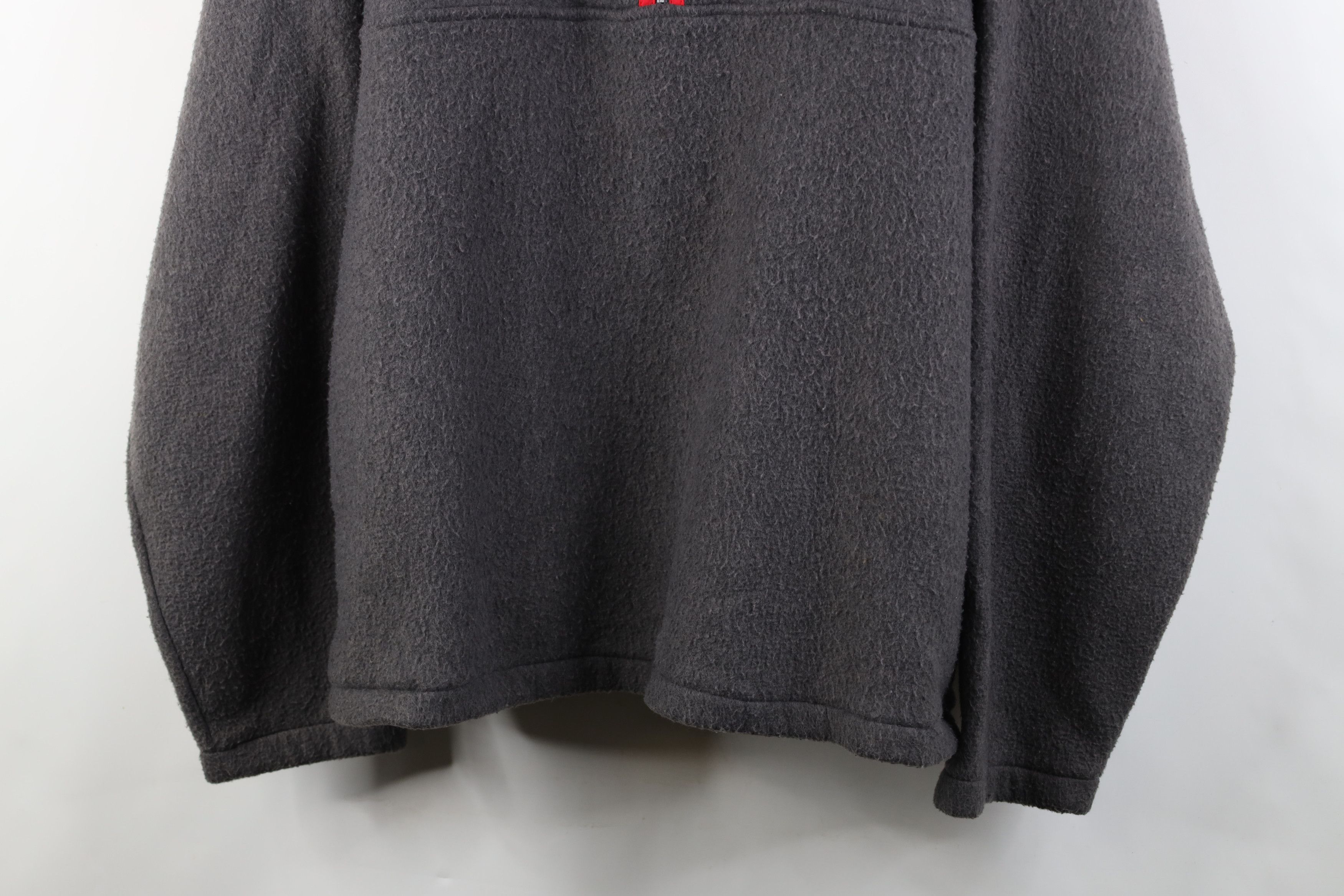 Vintage Vintage 90s Streetwear Half Zip Fleece Pullover Sweater Gray Size US XL / EU 56 / 4 - 3 Thumbnail