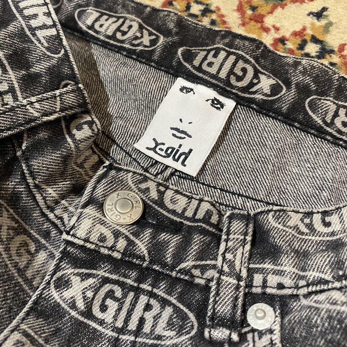 Designer × Japanese Brand X-Girl Oval LG Denim PT Women’s Jeans Size 27" / US 4 / IT 40 - 5 Thumbnail