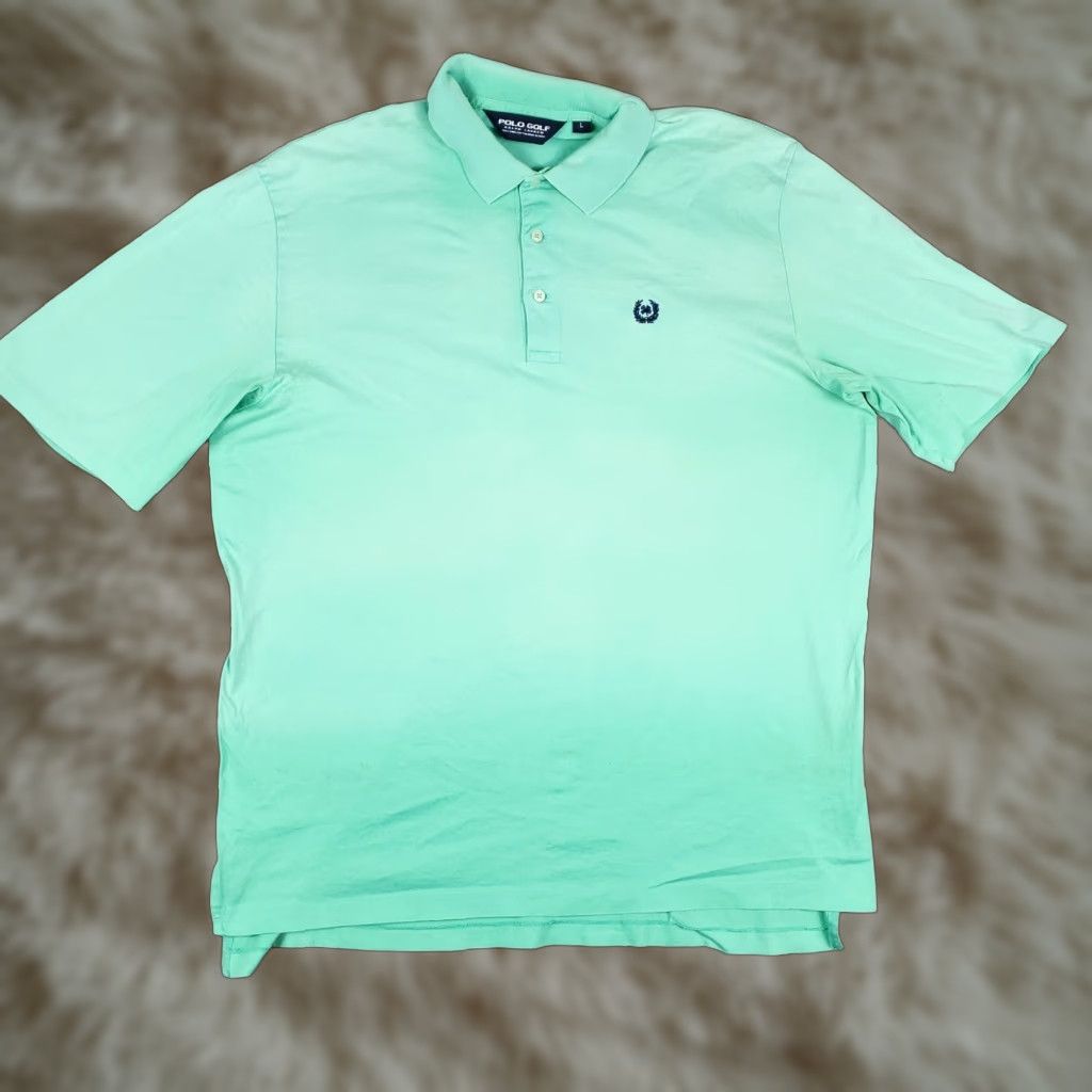 Ralph Lauren Polo Golf Ralph Lauren Green Polo Shirt Size Large Mens Short Sleeve Activewear Size US L / EU 52-54 / 3 - 1 Thumbnail